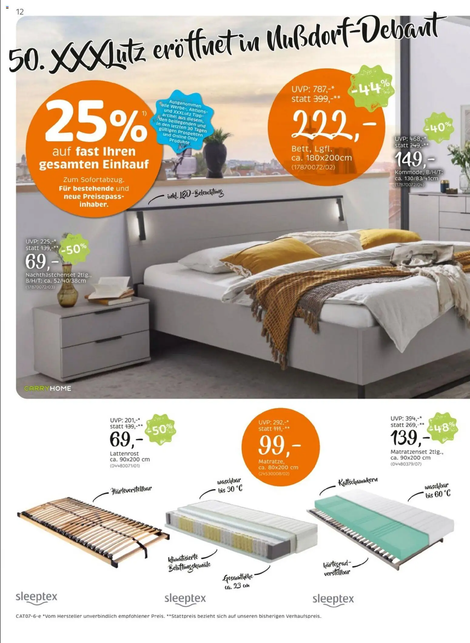 XXXLutz Carry Home gültig ab 30.06.2026 | Seite: 12 | Produkte: Lattenrost