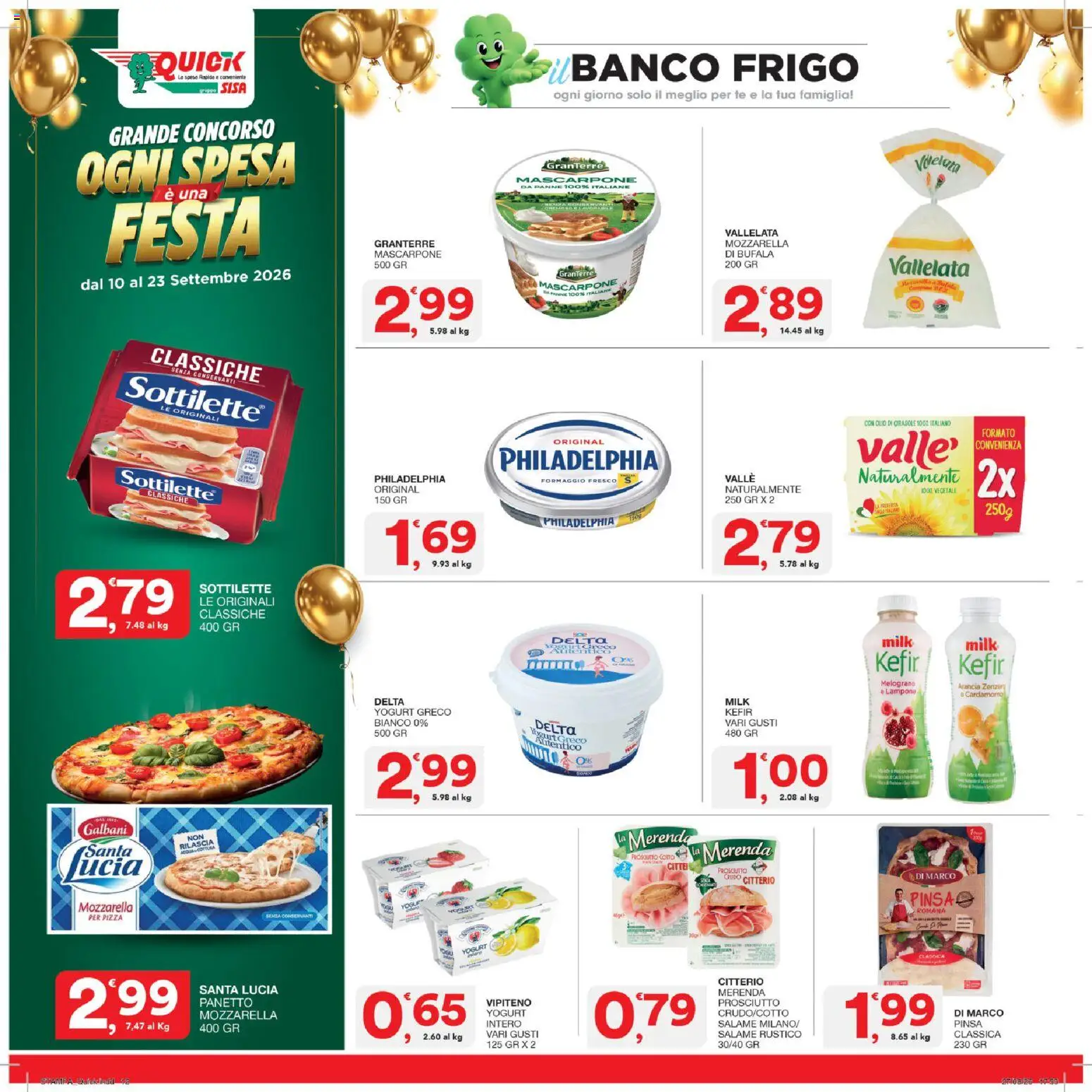 Volantino SISA del 10/09/2026 | Pagina: 12 | Prodotti: Cardamomo, Pizza, Formaggio fresco, Mascarpone