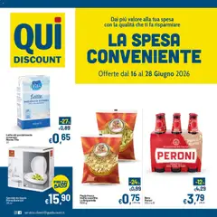 Anteprima del volantino Qui Discount volantino valido a partire dal 16.06.2026