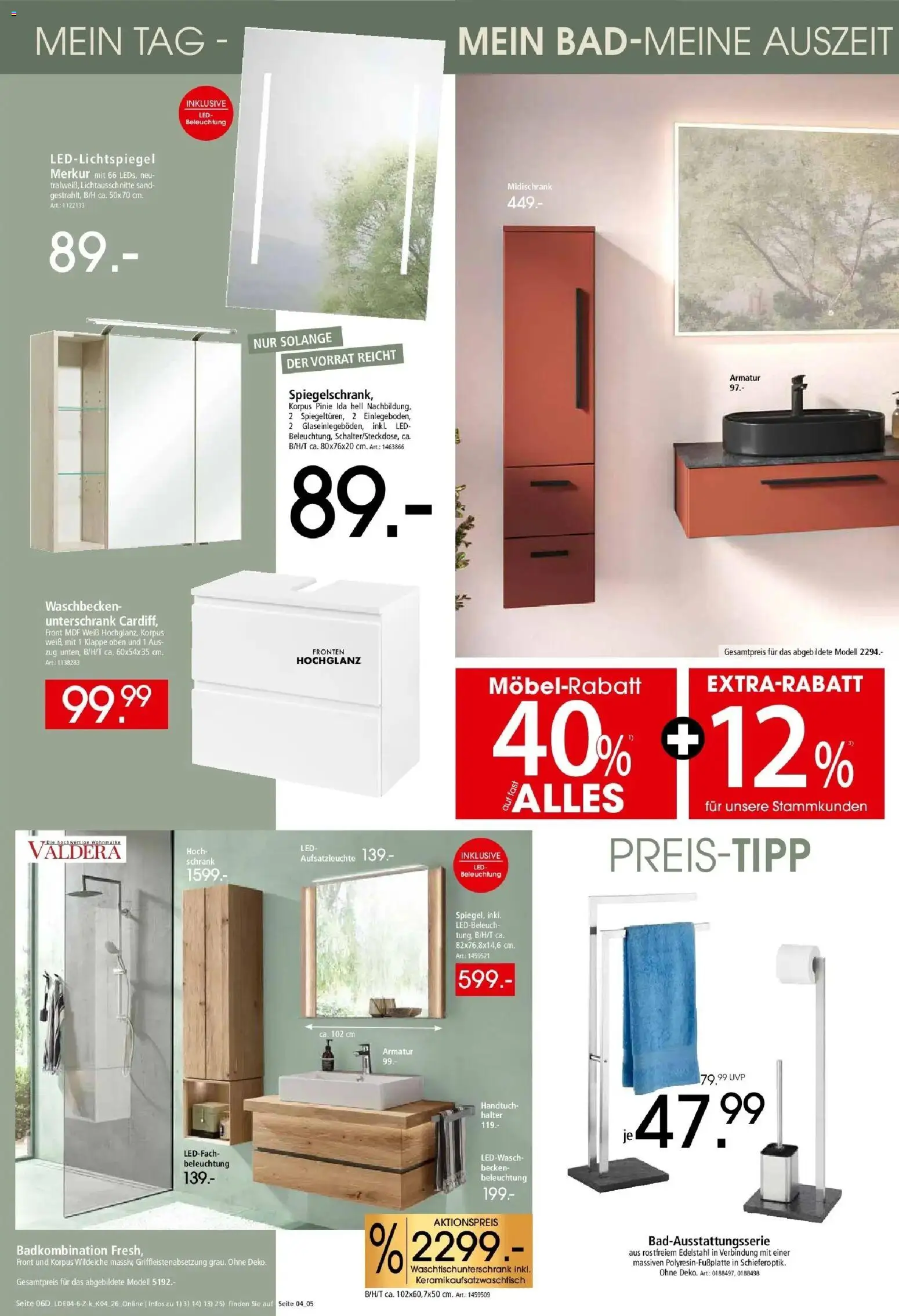 Zurbrüggen - Zurbrüggen: Küchen für ihr Zuhause – gültig ab 03.04.2026 | Seite: 14 | Produkte: Schrank, Waschbecken, Armatur, Midischrank