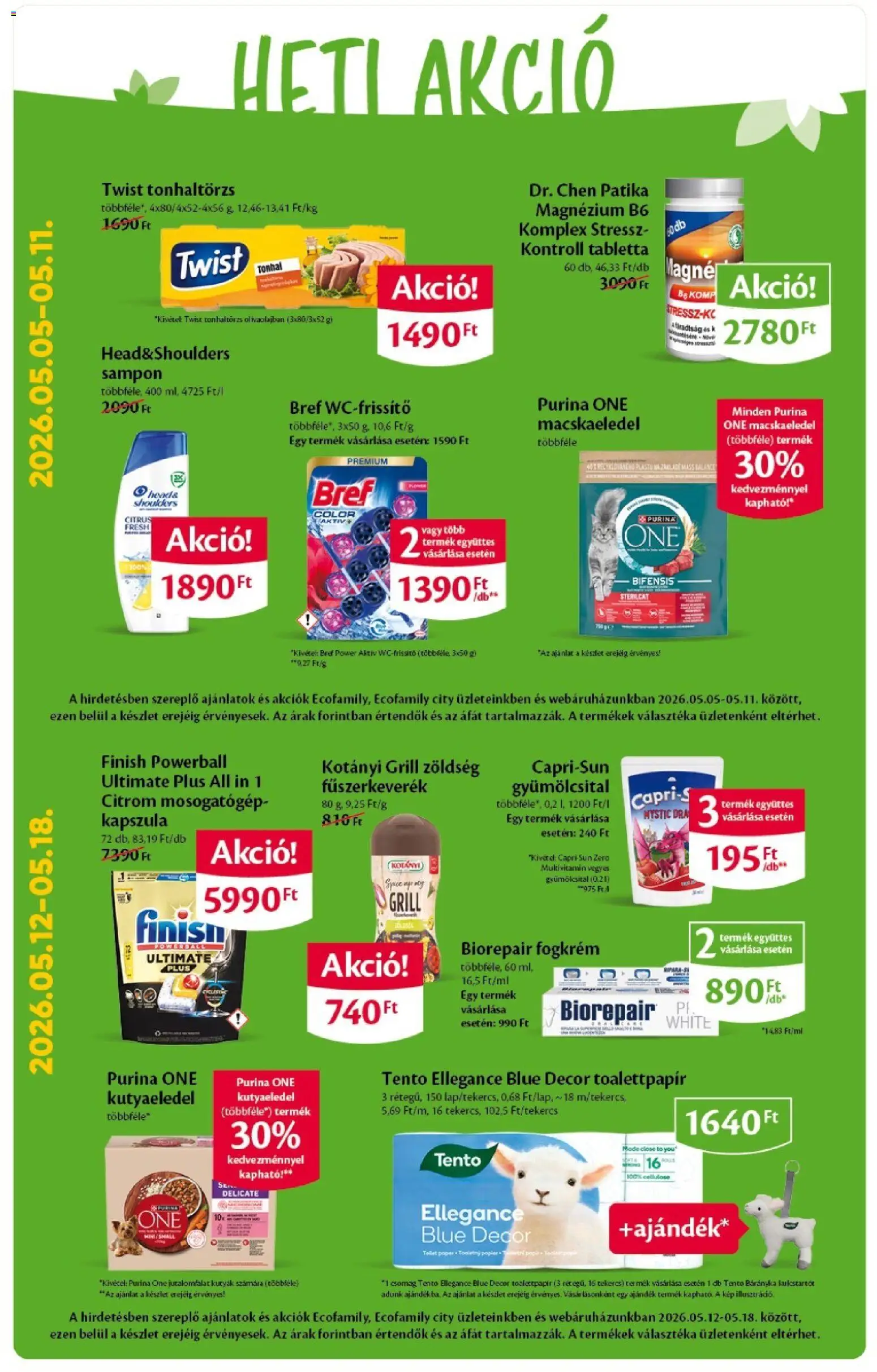 EcoFamily akciós ujság - amely érvényes a következő dátumtól: 07.05.2026 | Oldal: 6 | Termékek: Fűszerkeverék, Gyümölcsital, Grill, Citrom