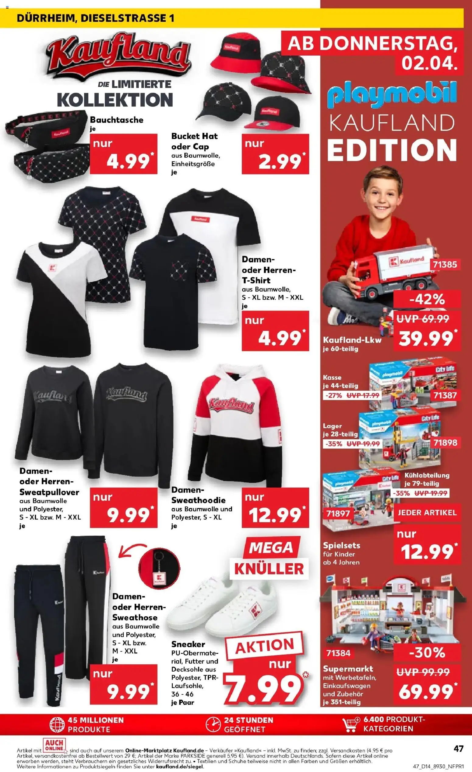 Kaufland Prospekt Bad Dürrheim	 – gültig ab 02.04.2026 | Seite: 47 | Produkte: Sweathose, T-Shirt, Hoodie