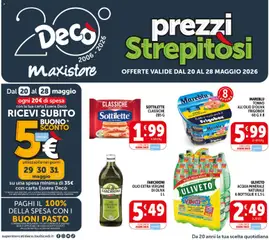 Anteprima del volantino Decò volantino MaxiStore Salerno valido a partire dal 20.05.2026