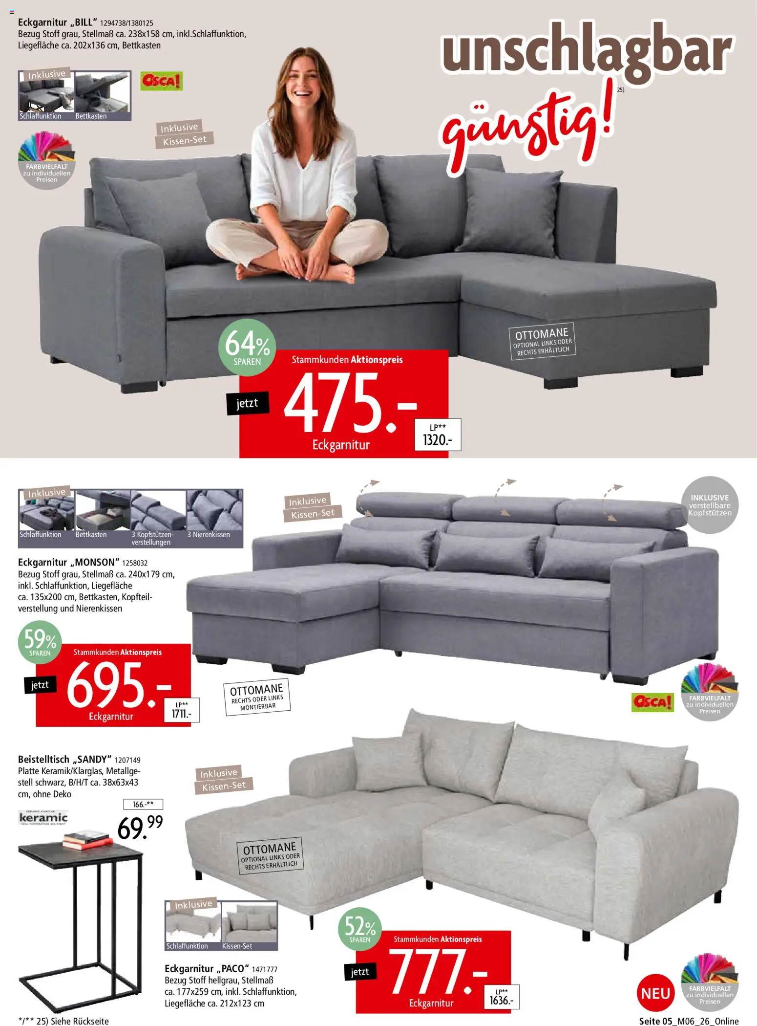 Zurbrüggen Z2-unschlagbar günstig – gültig ab 01.05.2026 | Seite: 5 | Produkte: Beistelltisch