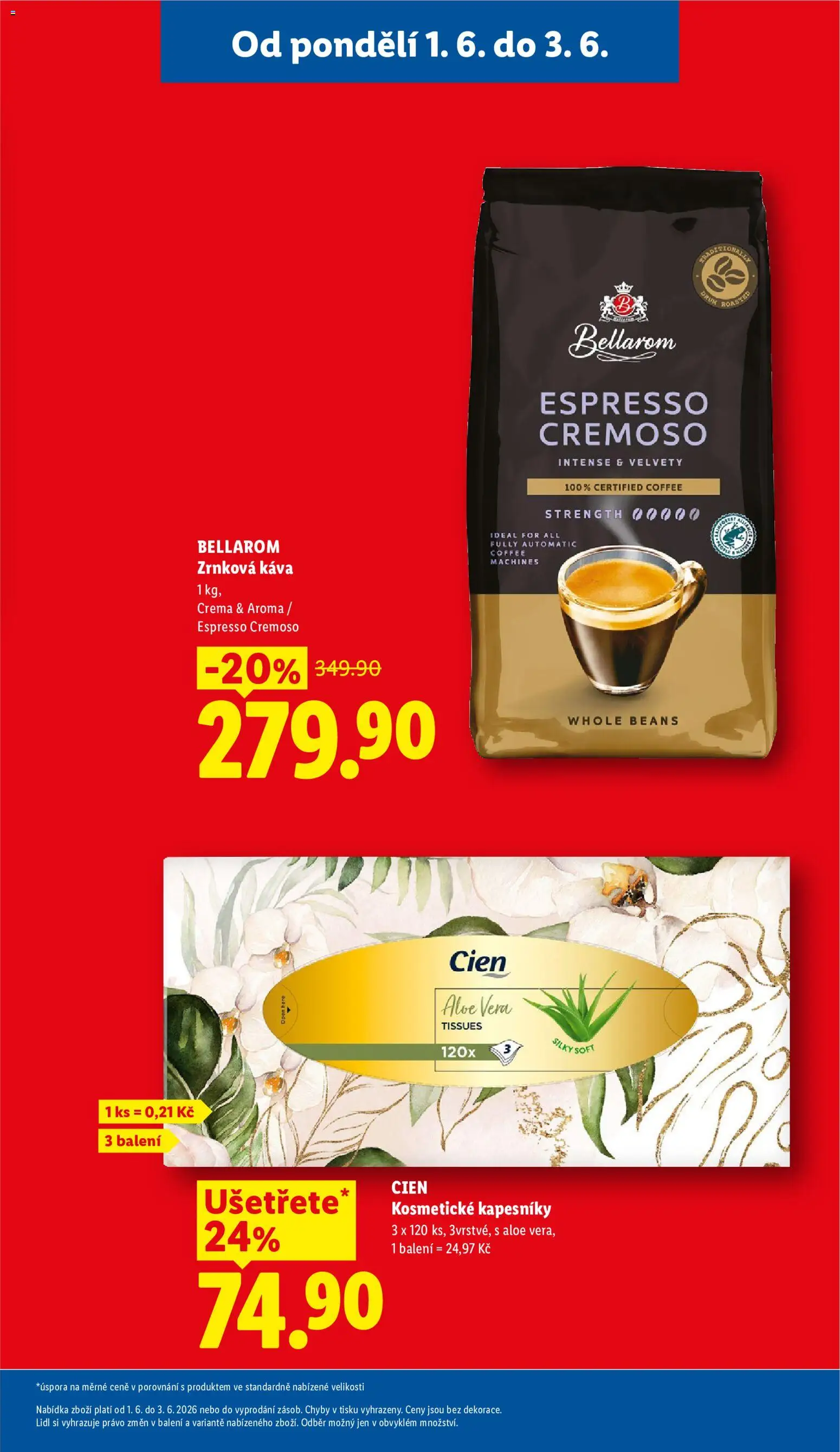 Lidl leták od 01.06.2026 | Strana: 7 | Produkty: Rum, Cien, Bellarom, Zrnková káva Bellarom