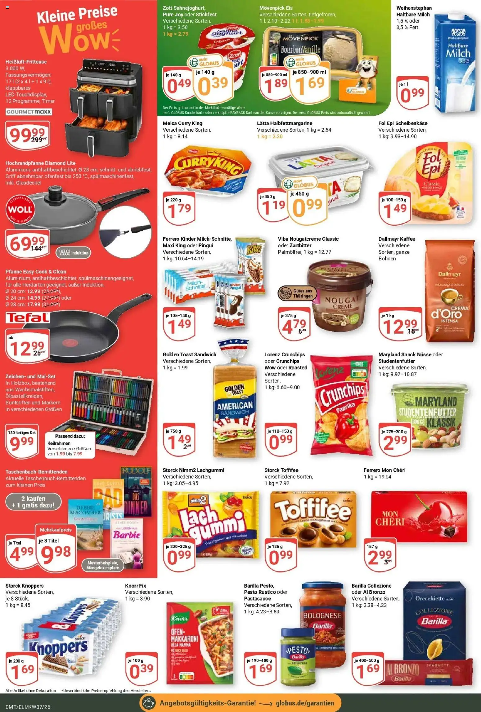 Globus Prospekt Erfurt-Linderbach – gültig ab 07.09.2026 | Seite: 4 | Produkte: Ofen, Knorr, Toffifee, Nüsse