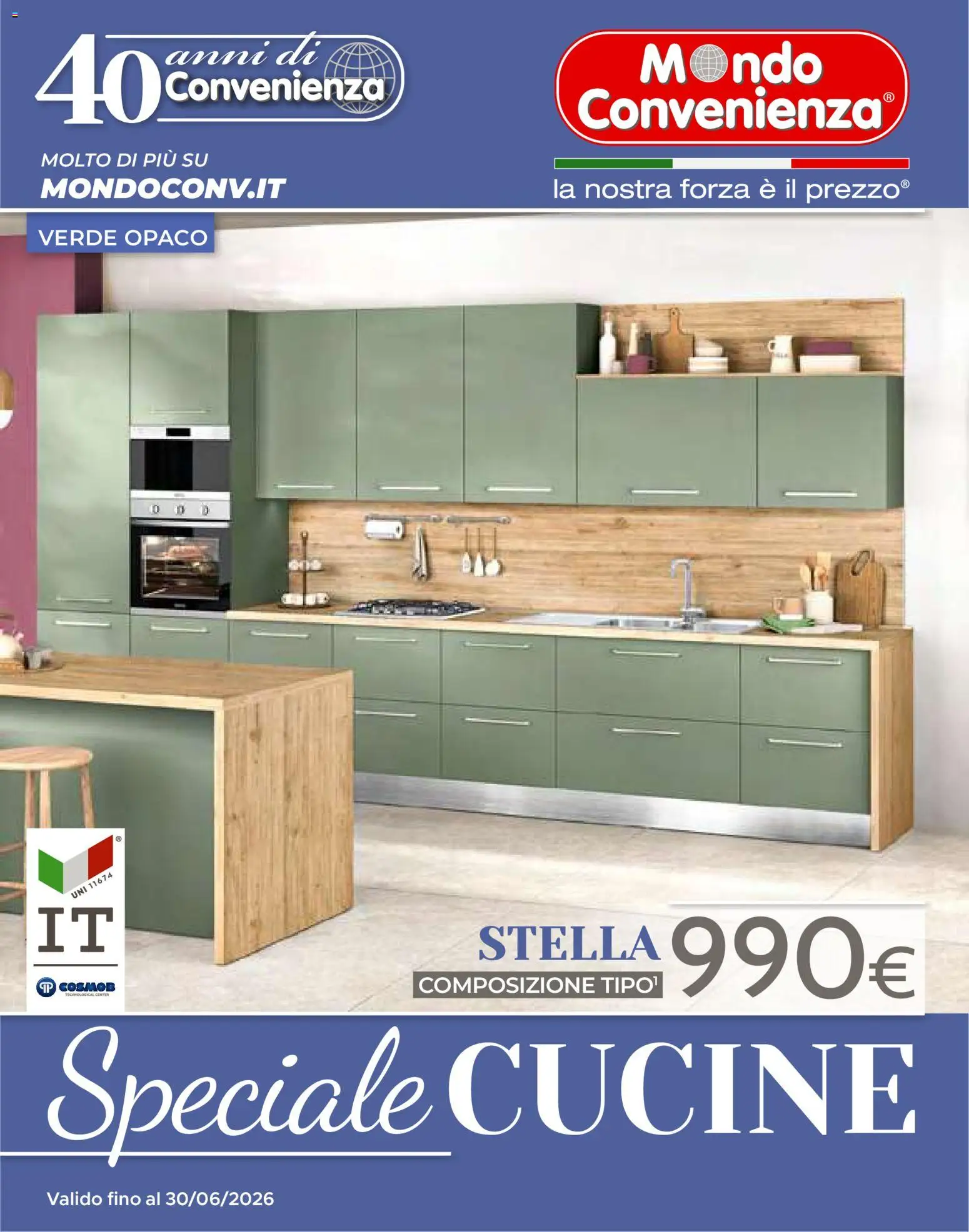 Volantino Mondo Convenienza del 01.04.2026 | Pagina: 1 | Prodotti: Cucine