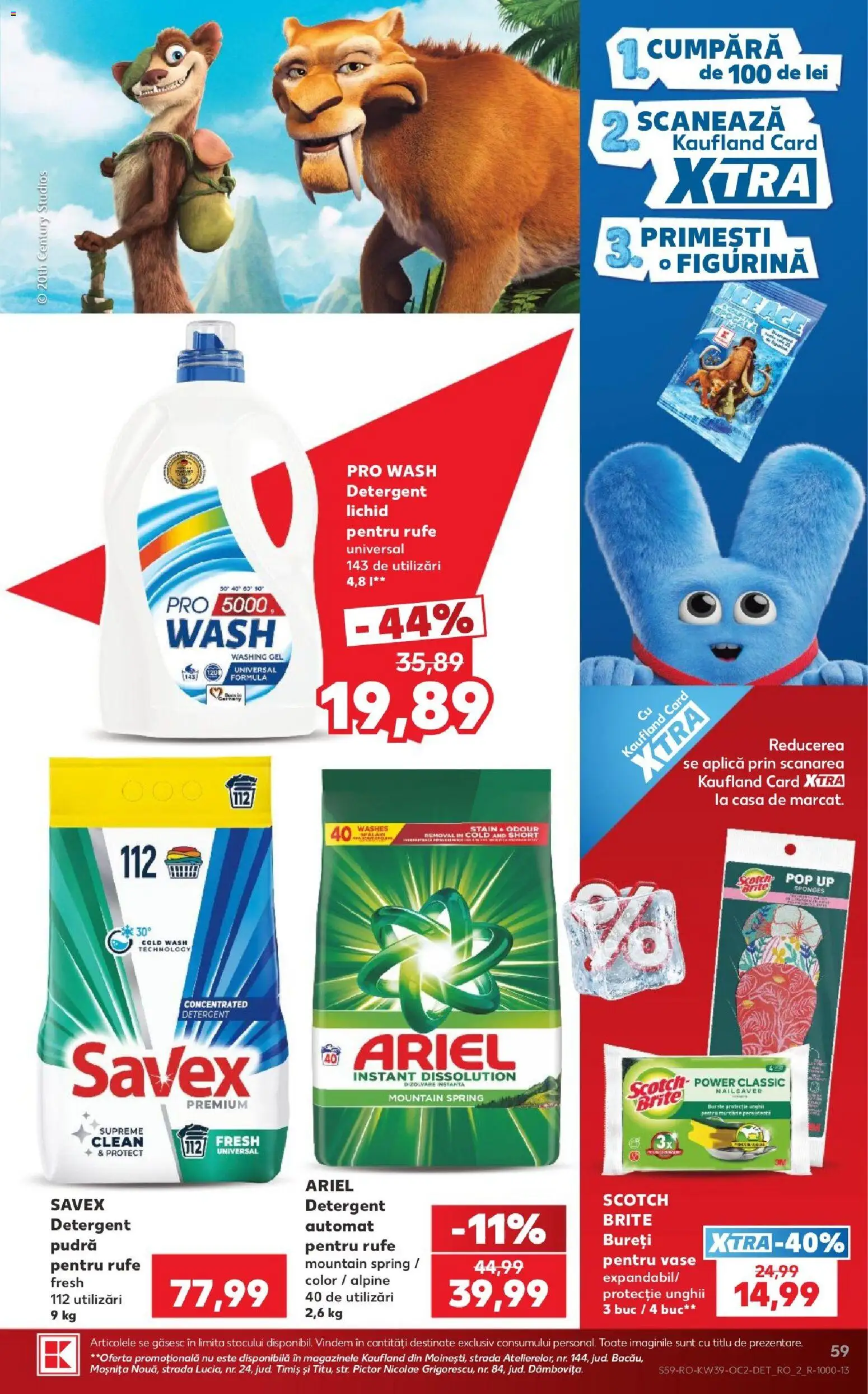 Noul catalog Kaufland – valabil de la 23.09.2026 | Pagină: 59 | Produse: Premium, Clean, Detergent Automat, Pudră