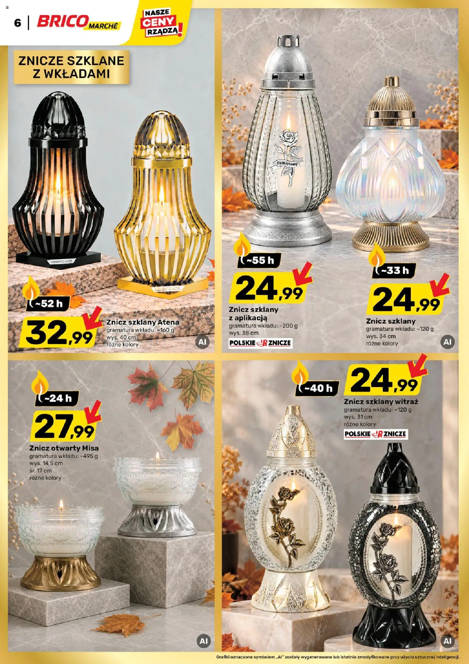 Brico Marché gazetka od 07.10.2026 | Strona: 6 | Produkty: Znicze