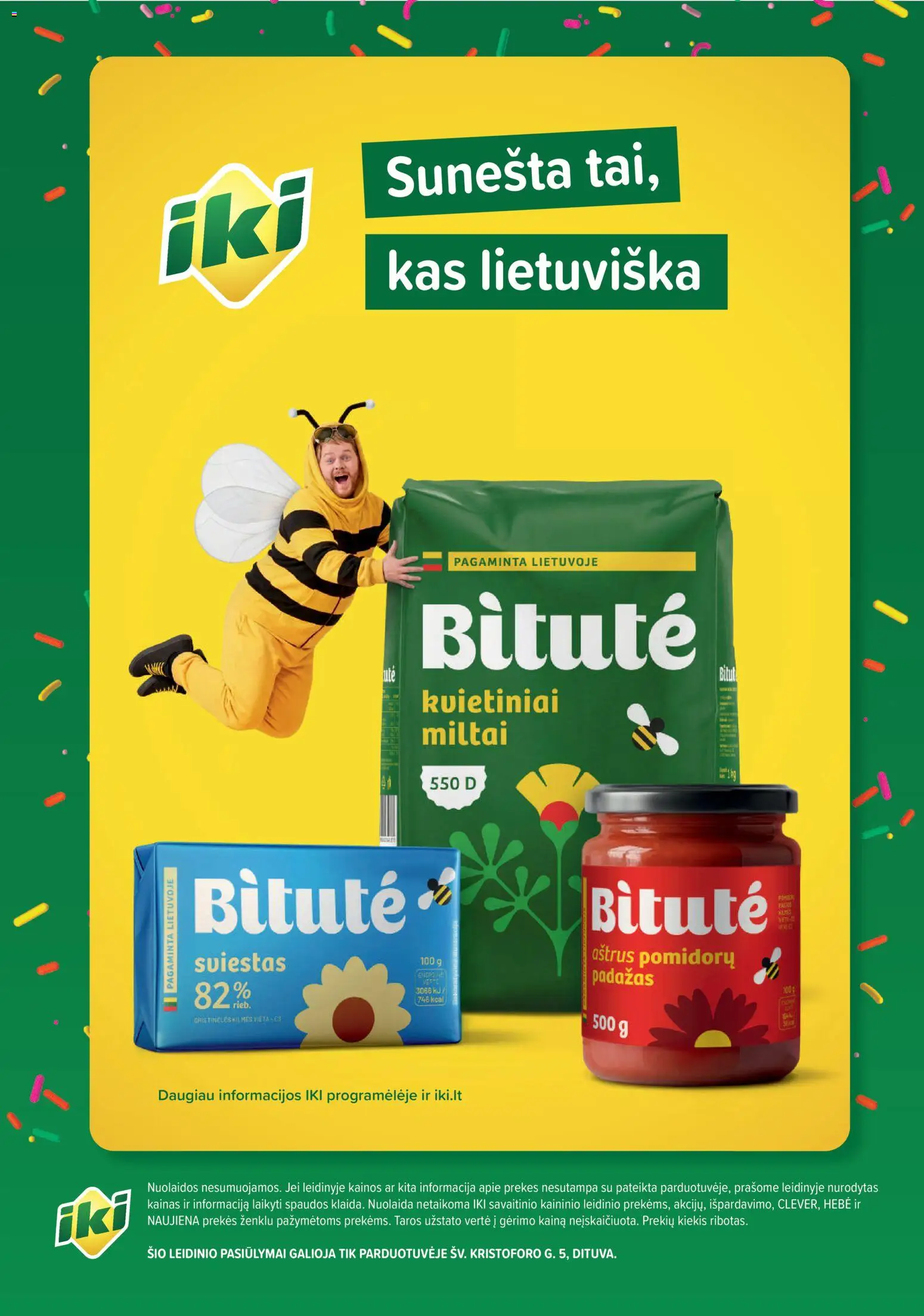 IKI akcijos nuo 18.05.2026 | Puslapis: 1 | Prekių: Miltai, Padažas