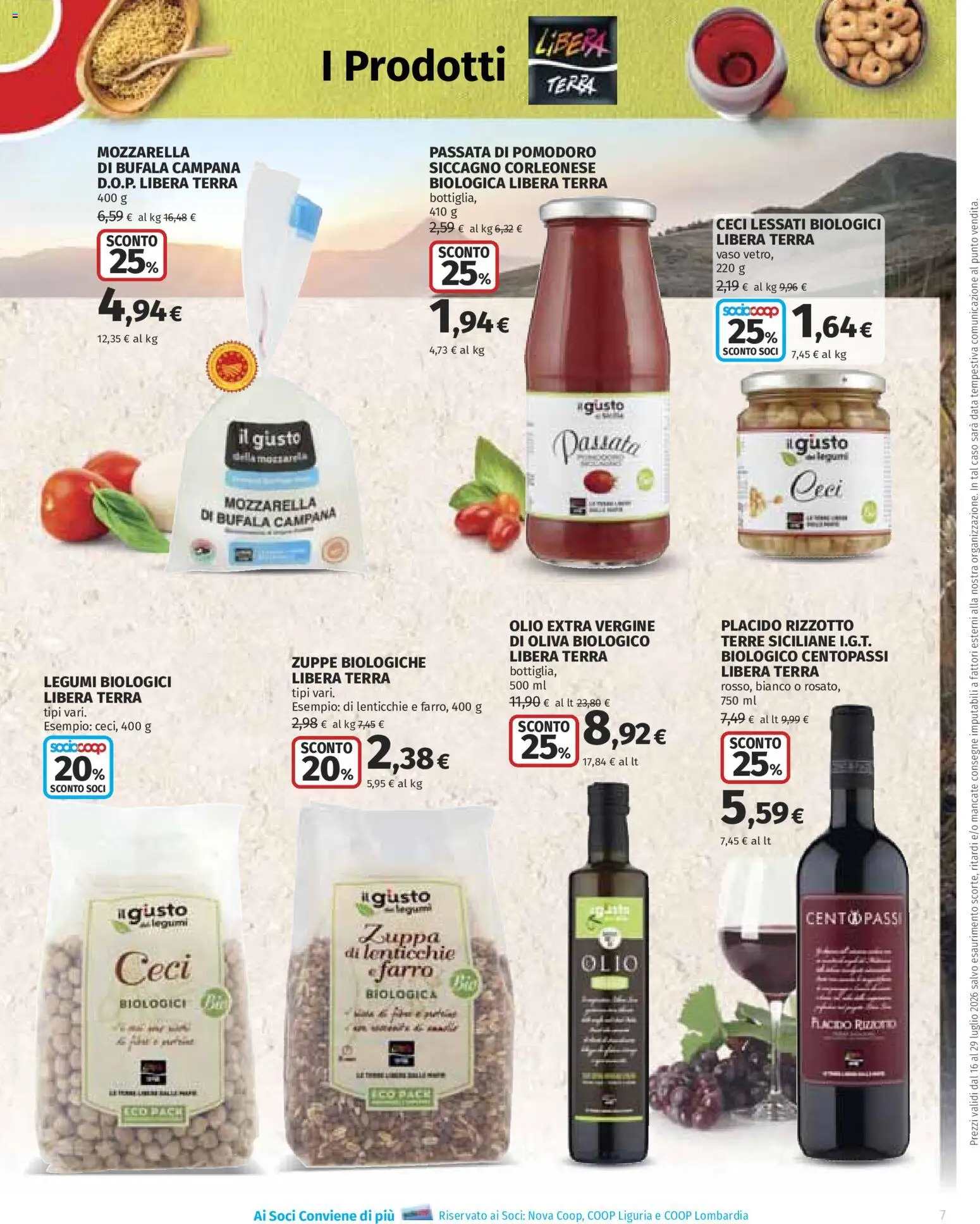 Volantino Ipercoop del 16/07/2026 | Pagina: 7 | Prodotti: Legumi, Ceci, Data, Vaso