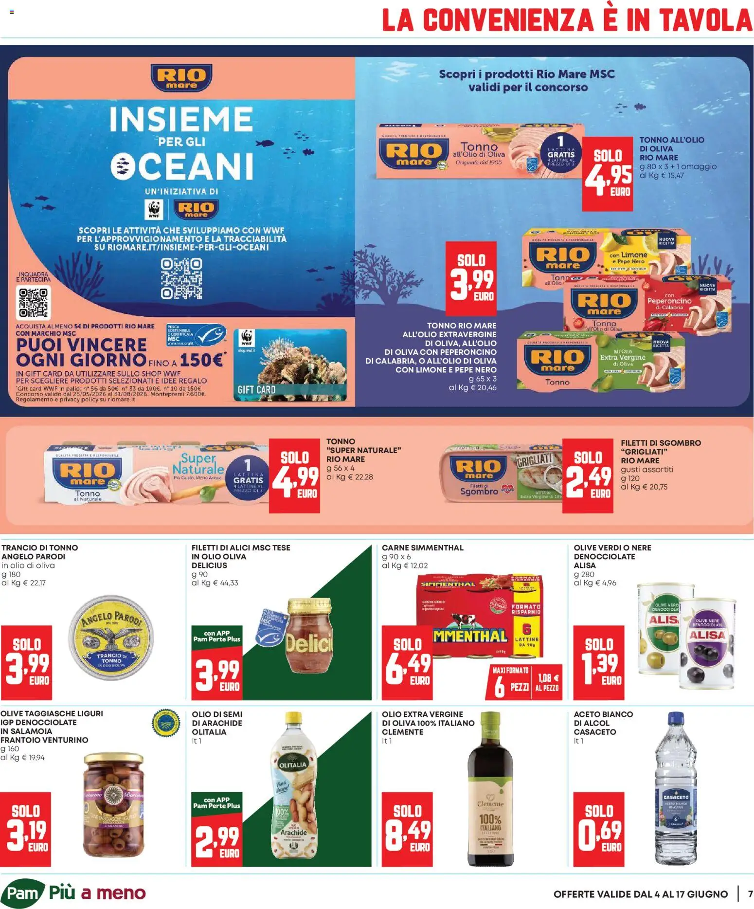 Volantino Panorama del 04.06.2026 | Pagina: 7 | Prodotti: Limone, Olive, Aceto, Alici