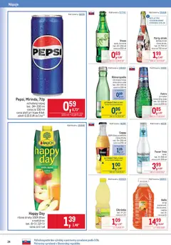 Metro leták platný od 07.10.2026 | Strana: 24 | Produkty: Nápoje, Sirup, Tonic, Fatra