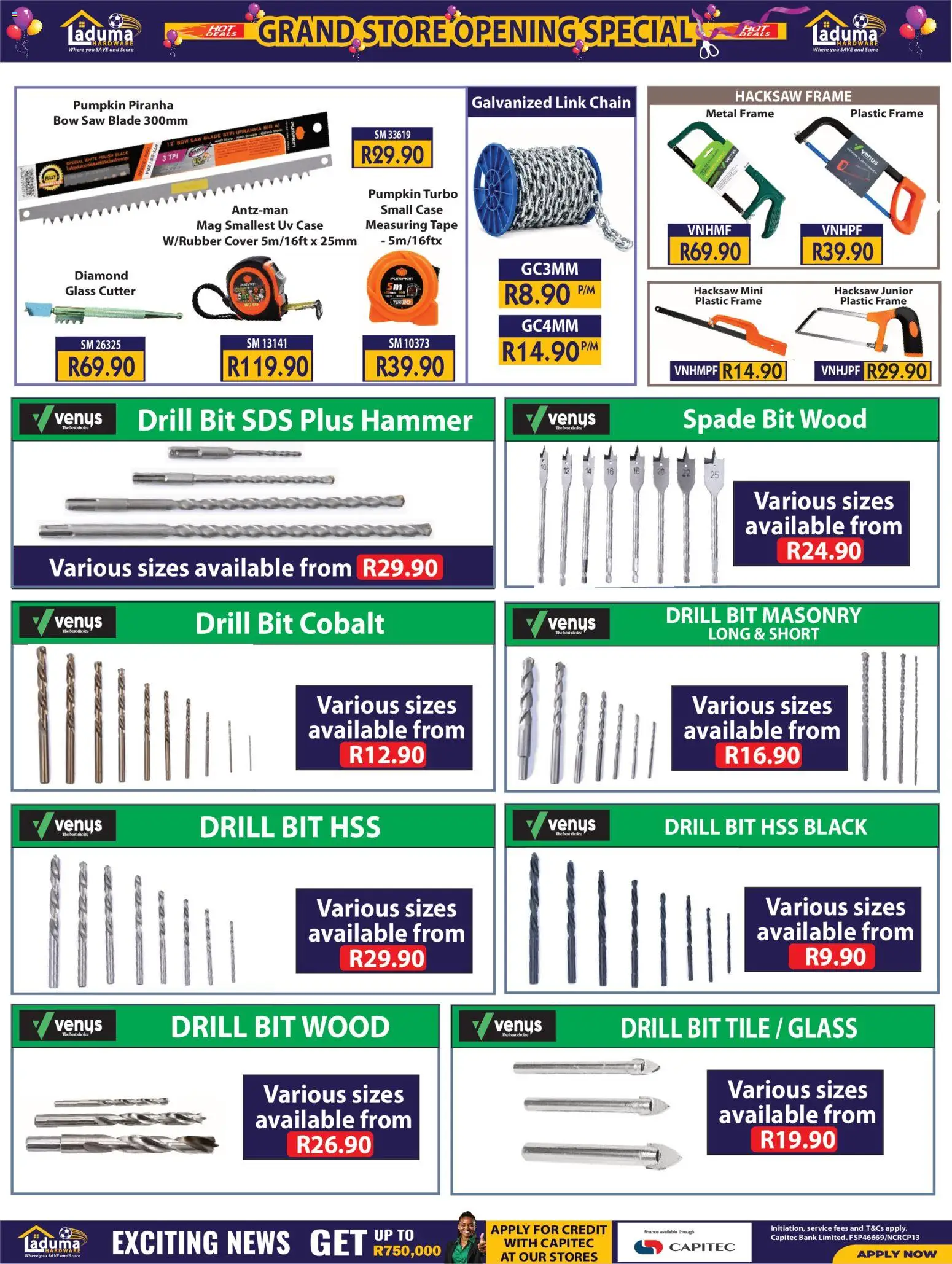New Laduma Hardware catalogue – valid from 20/08/2026 | Page: 21 | Products: Frame, Cutter, Drill, Hammer
