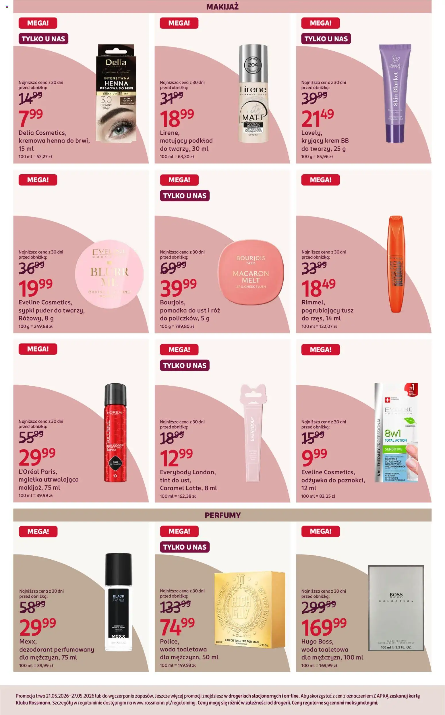 Rossmann gazetka od 21.05.2026 | Strona: 5 | Produkty: Perfumy, Woda toaletowa, Puder, krem BB