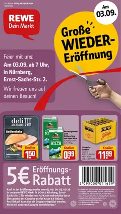 Rewe Prospekt Nürnberg ab 31.08.2026 gültig