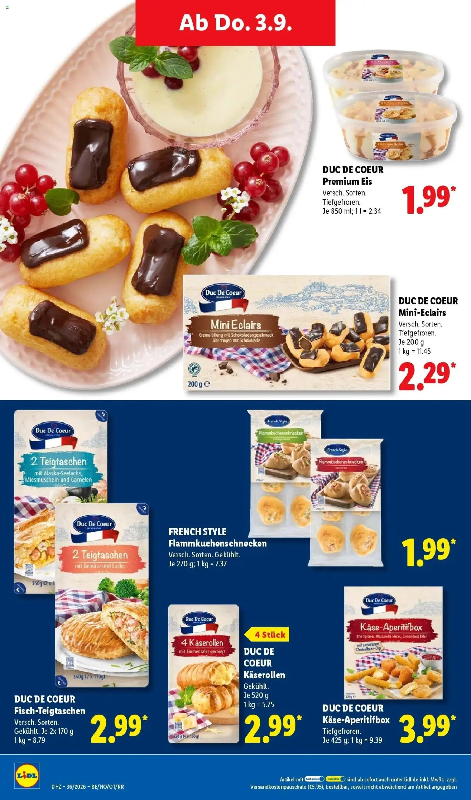 Lidl Prospekt Wahlstedt (ab 31.08.2026) zum Blättern » Angebote | Seite: 60 | Produkte: Box, Lachs, Gemüse, Eis