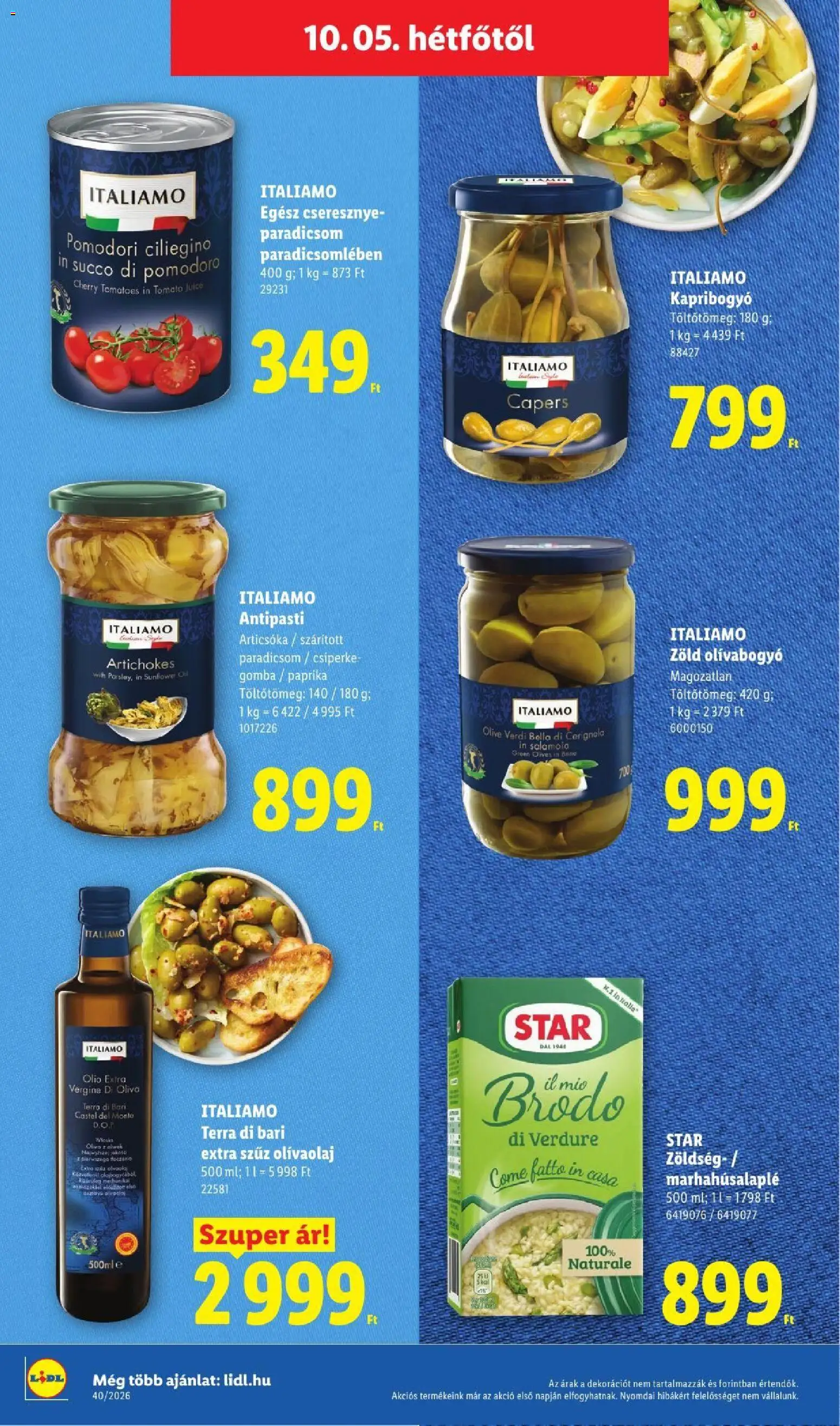 Lidl akciós ujság - amely érvényes a következő dátumtól: 2026.10.01. | Oldal: 80