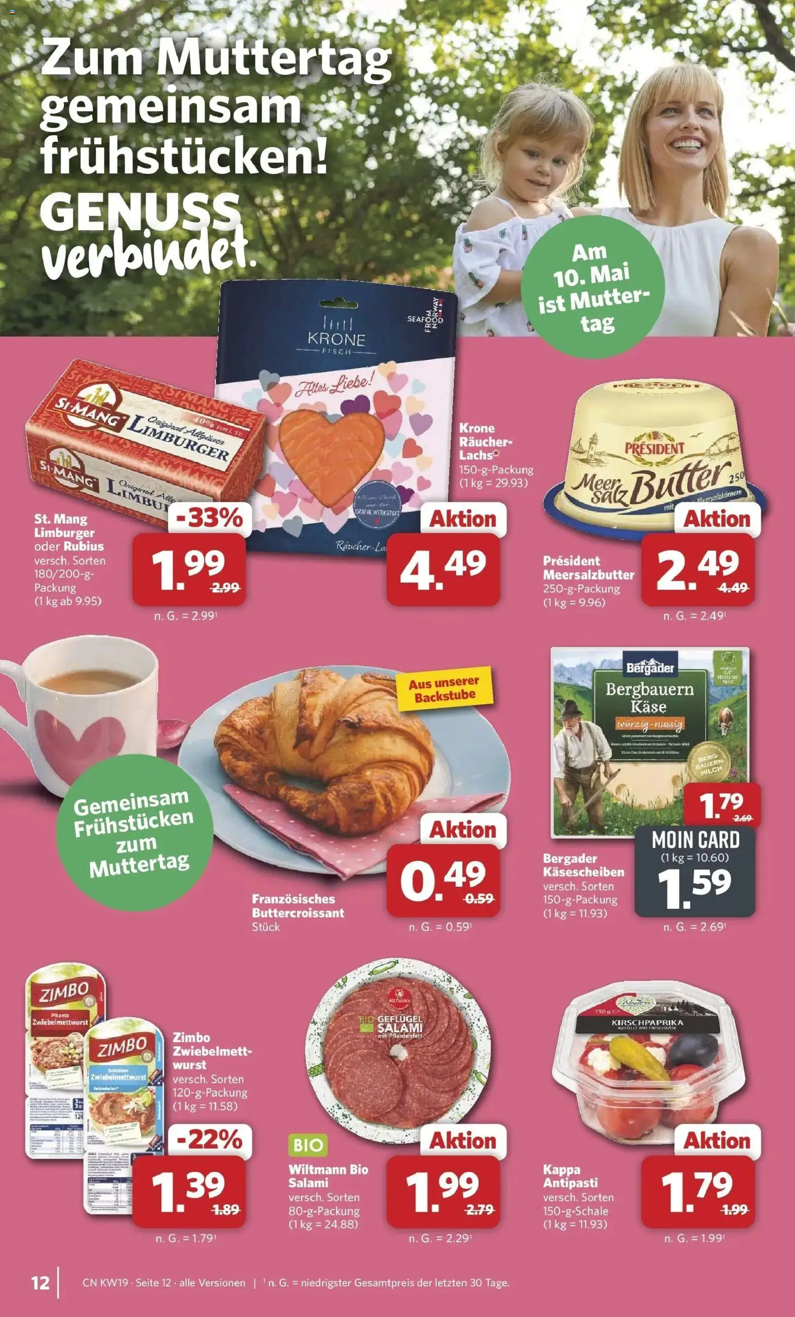 Combi Unsere Wochenangebote – gültig ab 04.05.2026 | Seite: 12 | Produkte: Käse, Fisch, Salami, Frischkase