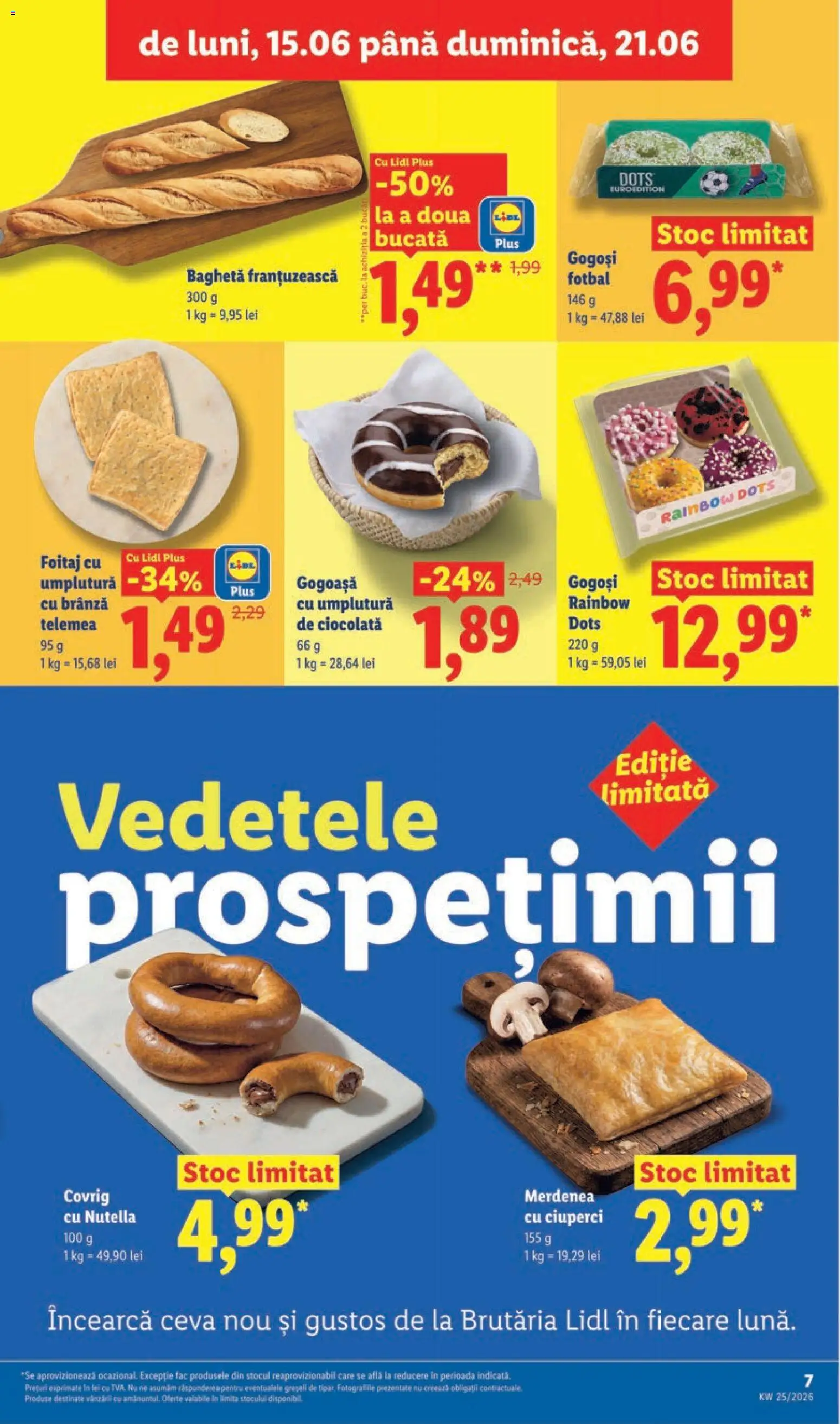 Noul catalog Lidl – valabil de la 15.06.2026 | Pagină: 7 | Produse: Divan, Brânză, Ciocolată, Gogoși
