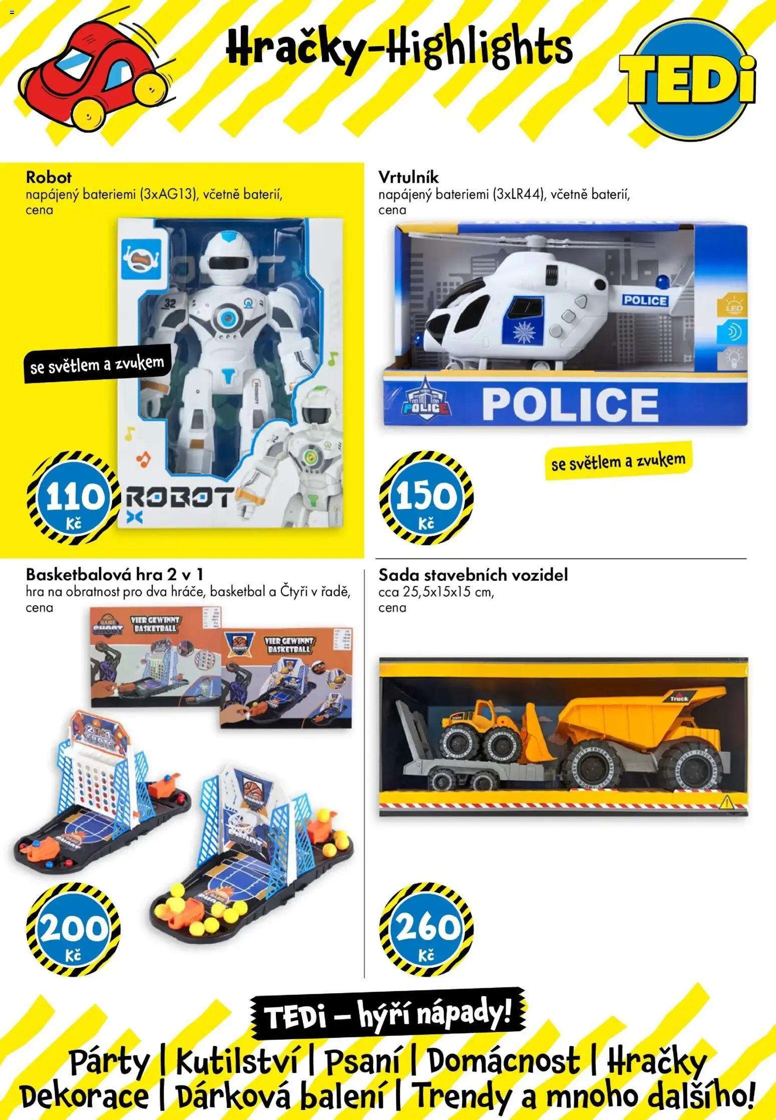 TEDi leták od 29.07.2026 | Strana: 3 | Produkty: Hra, Robot, Police, Dekorace