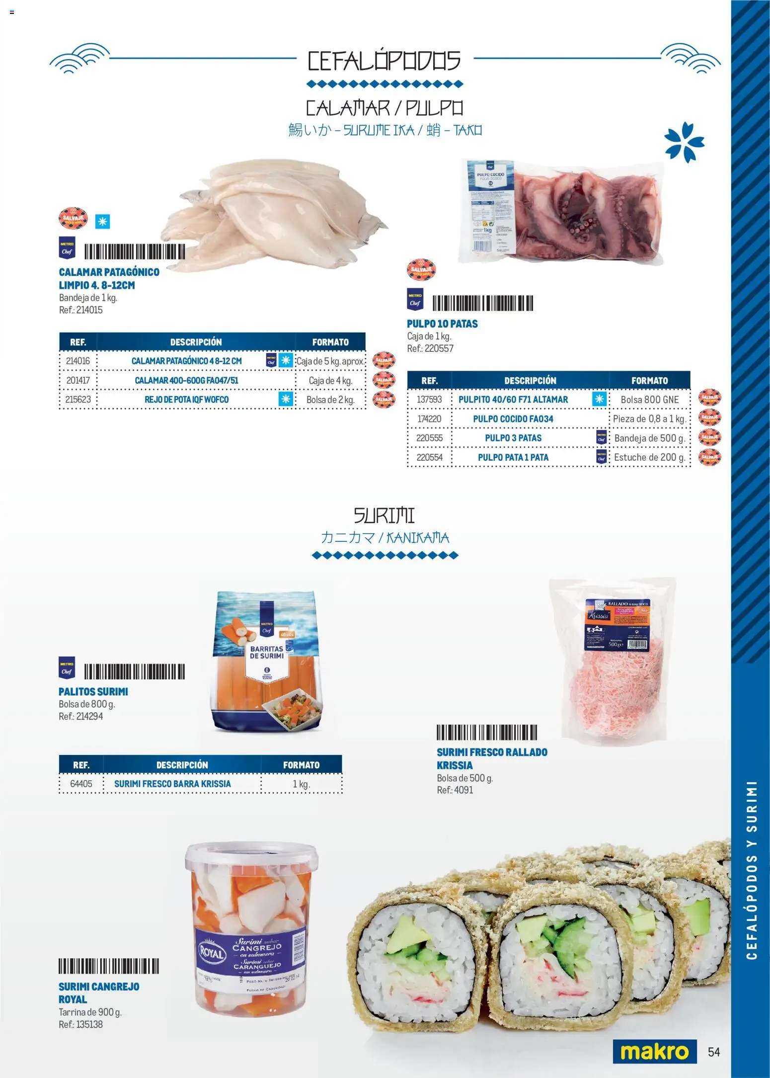 Makro Cocina Fusión Asiática Canarias II │ válido desde el 11.05.2026 | Página: 54 | Productos: Bolsa, Peso, Bandeja, Caja