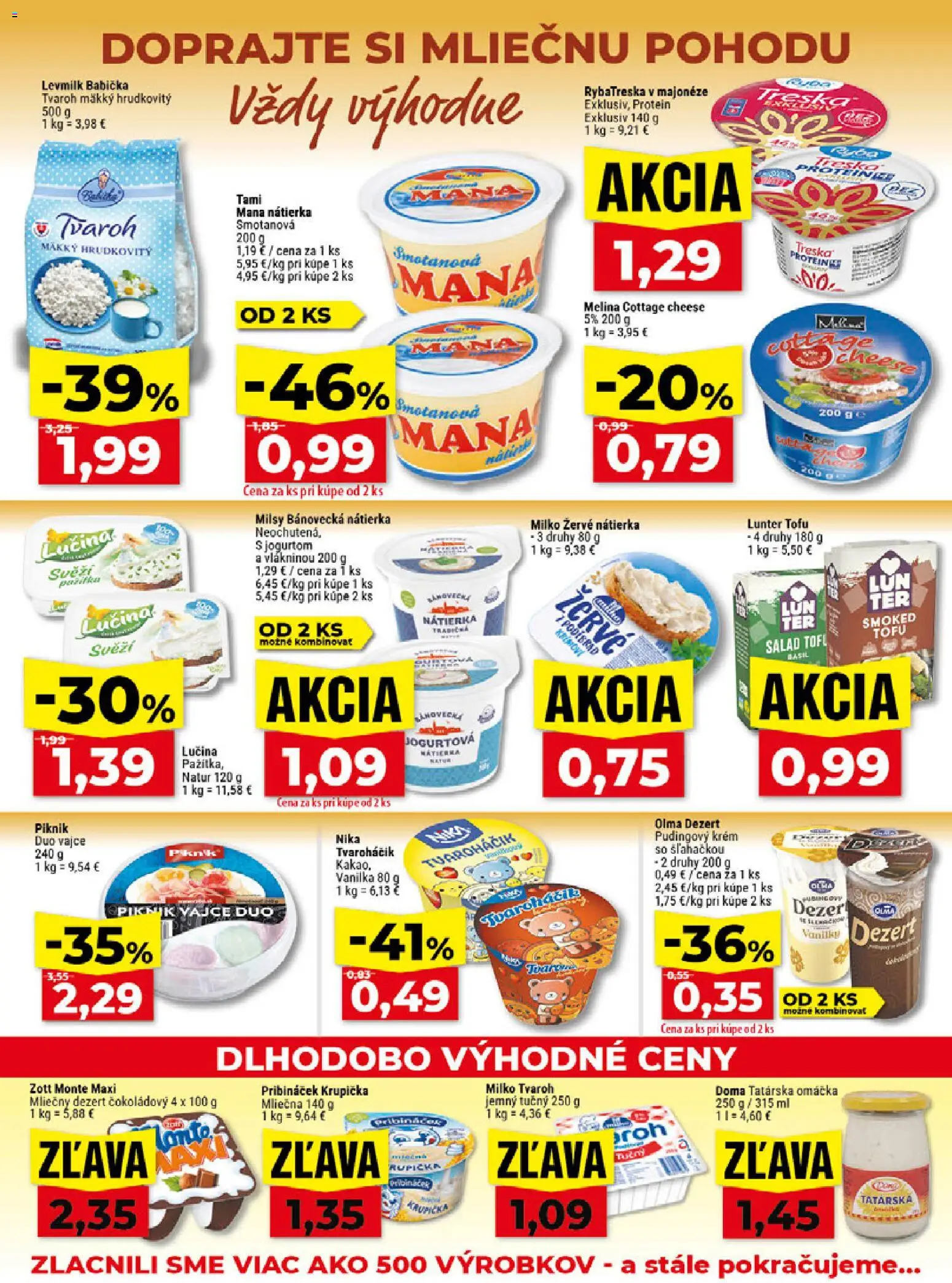 Nové Klas akcie – leták je platný od 24.08.2026 | Strana: 10 | Produkty: Protein, Tvaroh, Omáčka, Vanilka