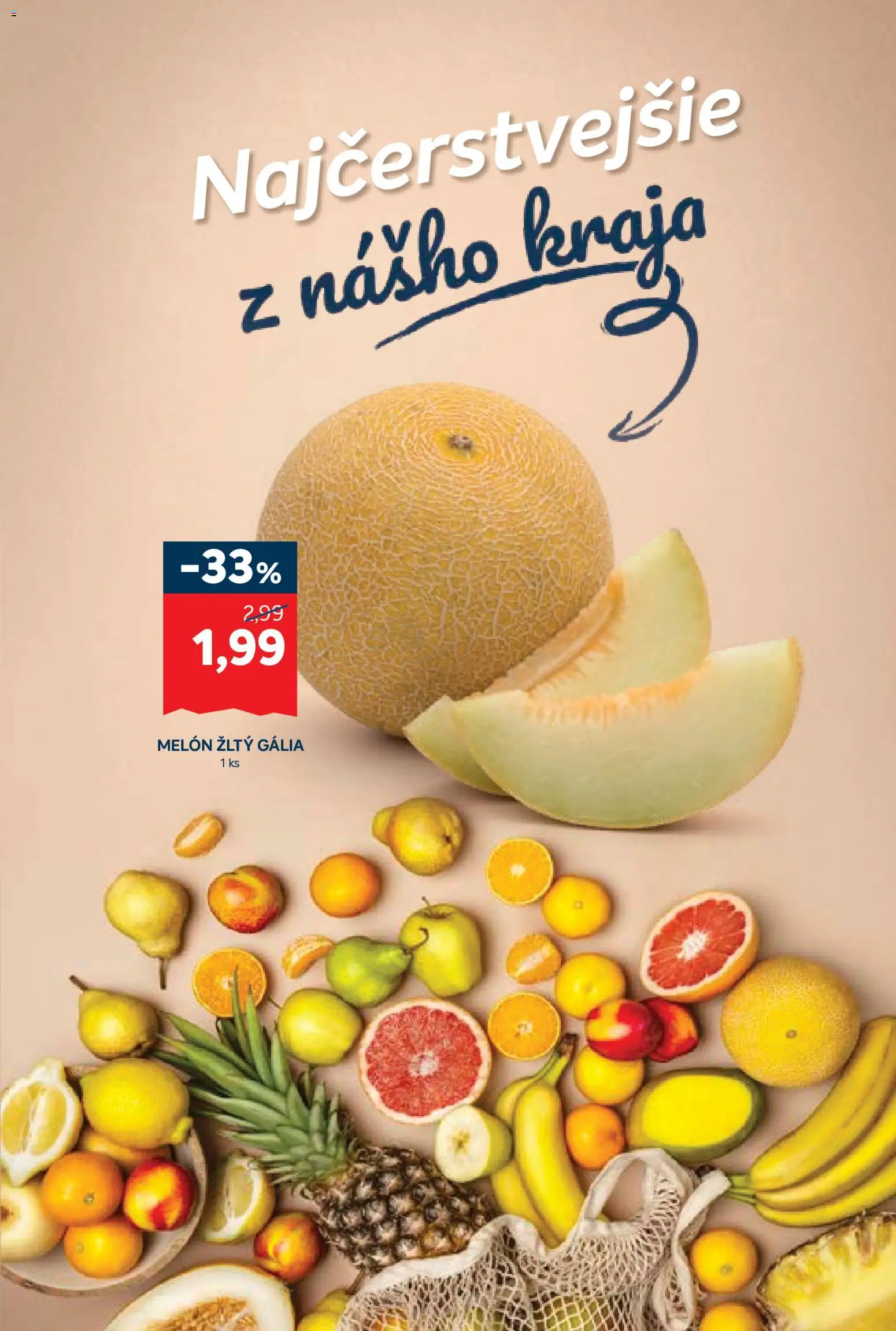 Nové Kraj akcie – leták je platný od 09.07.2026 | Strana: 3 | Produkty: Melón