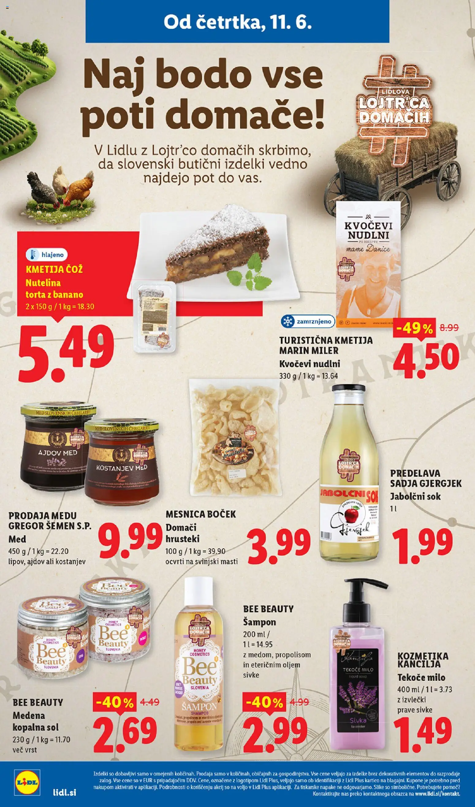 Novi Lidl katalog ponudbe – veljaven od 11.06.2026 | Stran: 26 | Izdelki: Tekoče milo, Torta, Milo, Sol