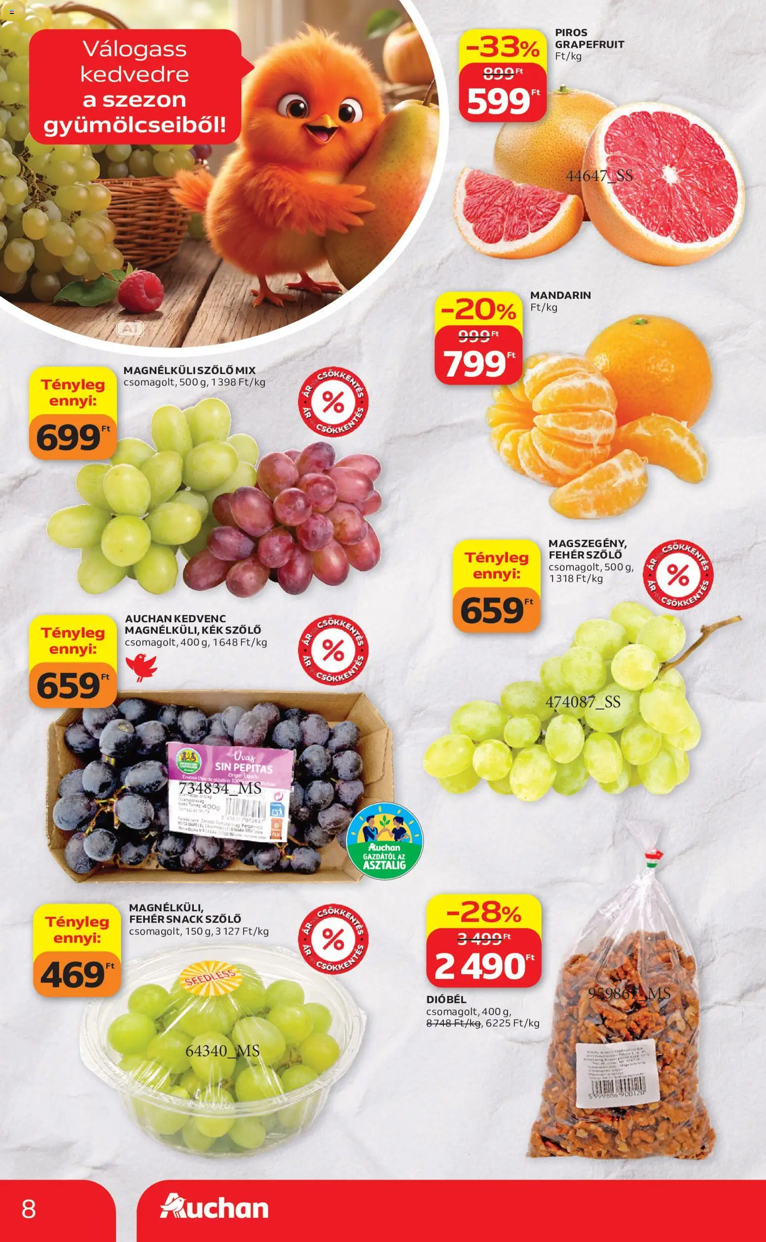 Auchan akciós ujság - amely érvényes a következő dátumtól: 2026.09.24. | Oldal: 8