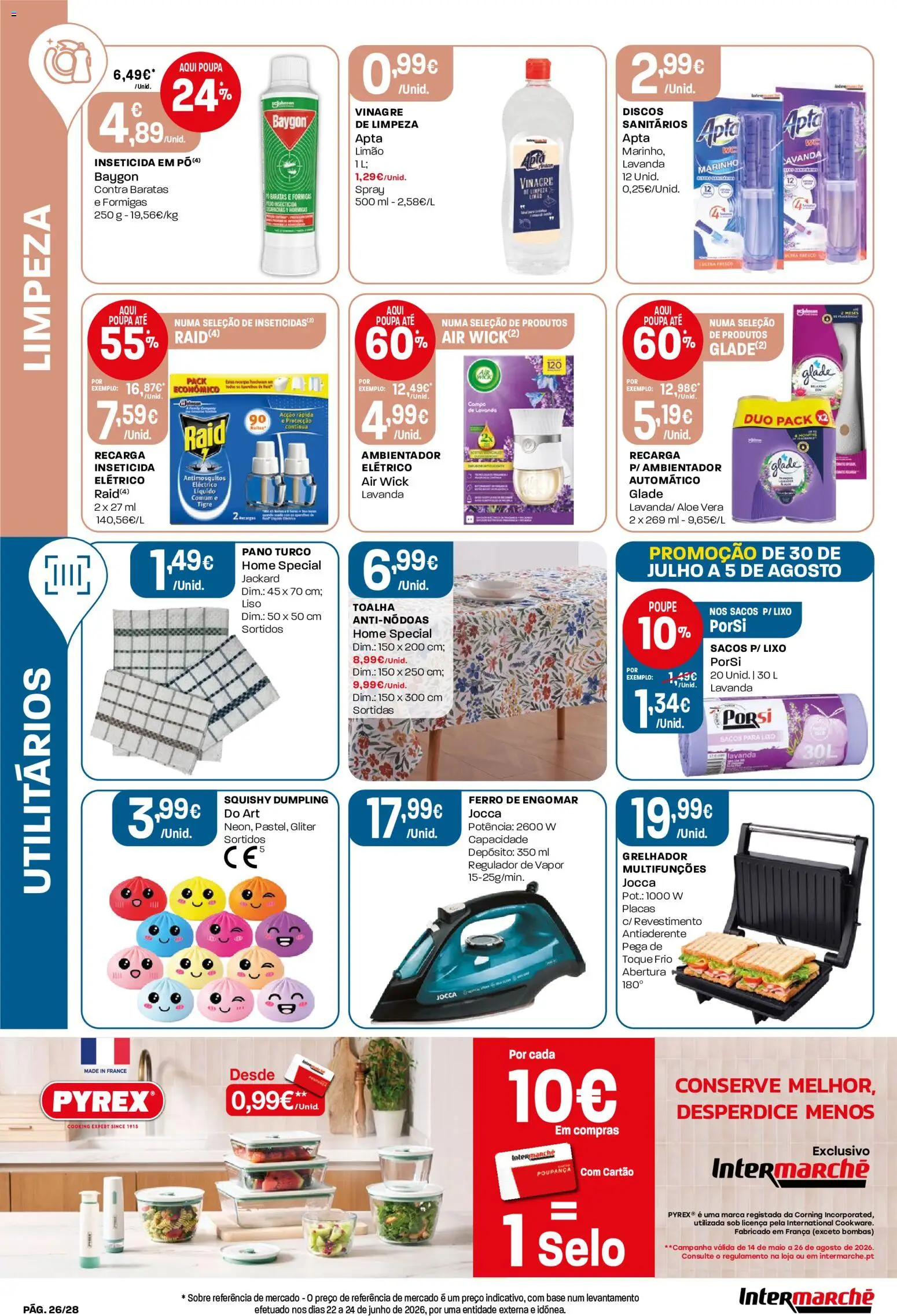 Intermarché Folheto Contact │ válido de 30/07/2026 | Página: 26 | Produtos: Vinagre, Ferro, Inseticida, Base