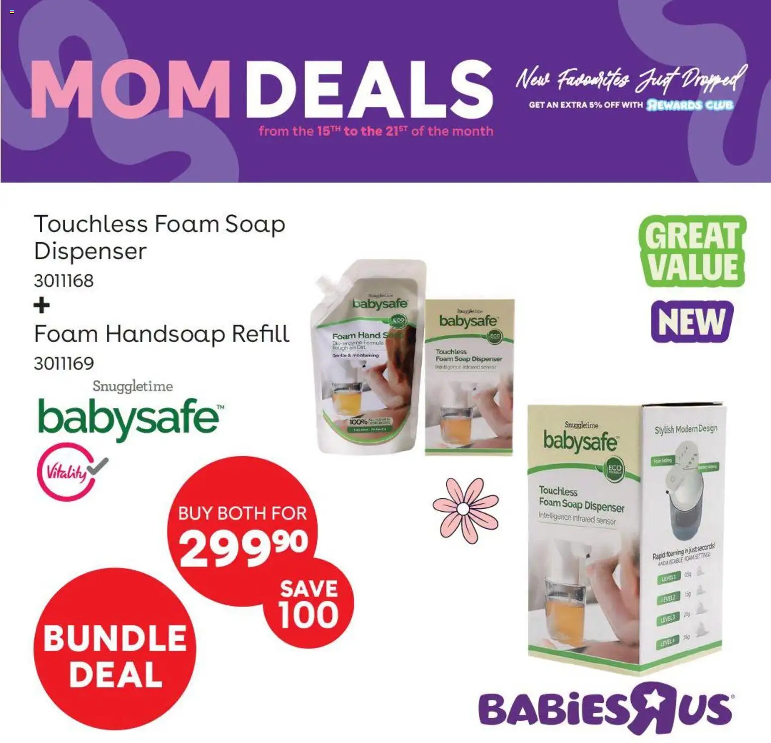 New Babies R Us catalogue – valid from 15/08/2026 | Page: 5 | Products: Soap, Foam