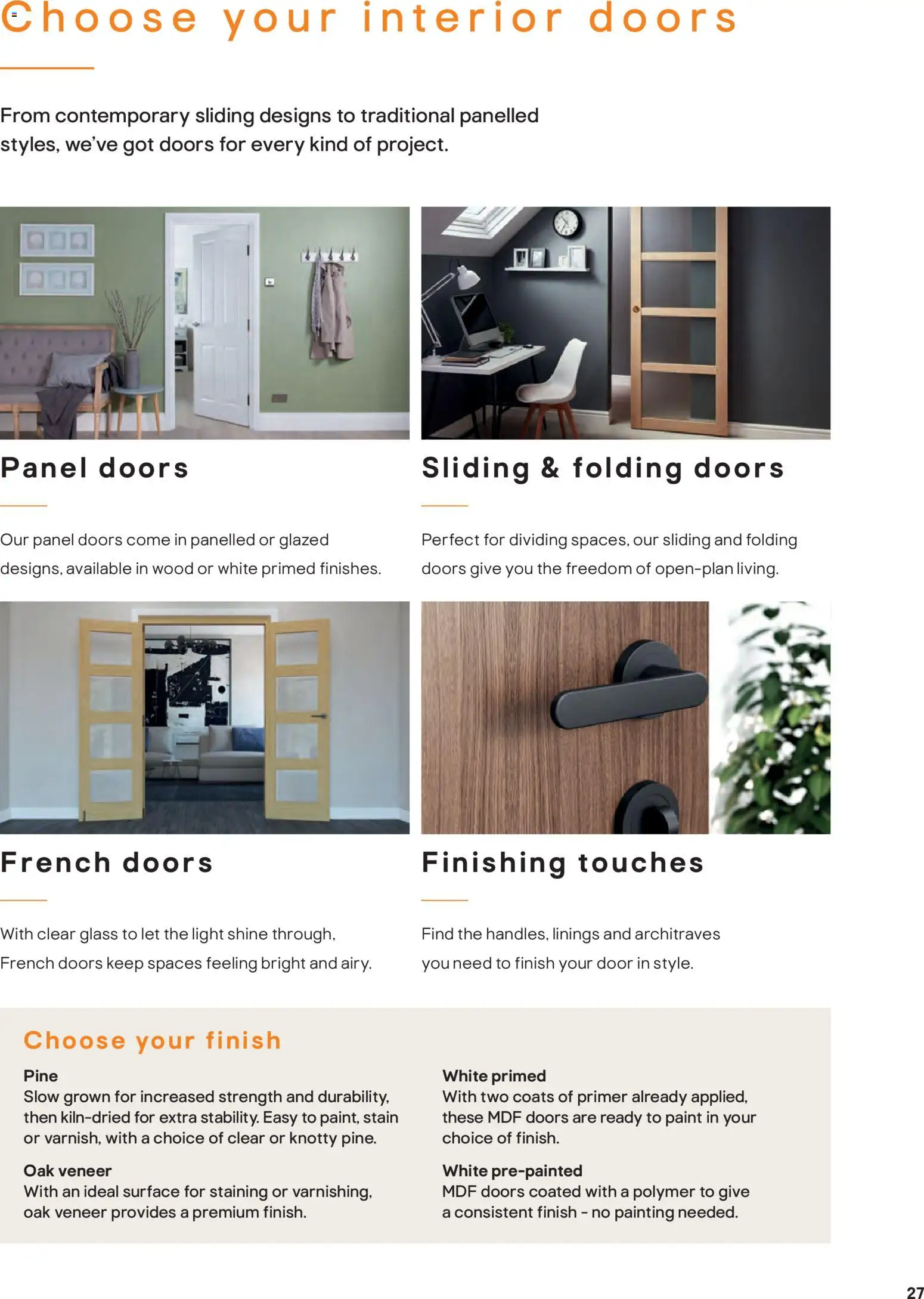 {H1} | Page: 27 | Products: Door, Doors, Folding doors, Interior doors