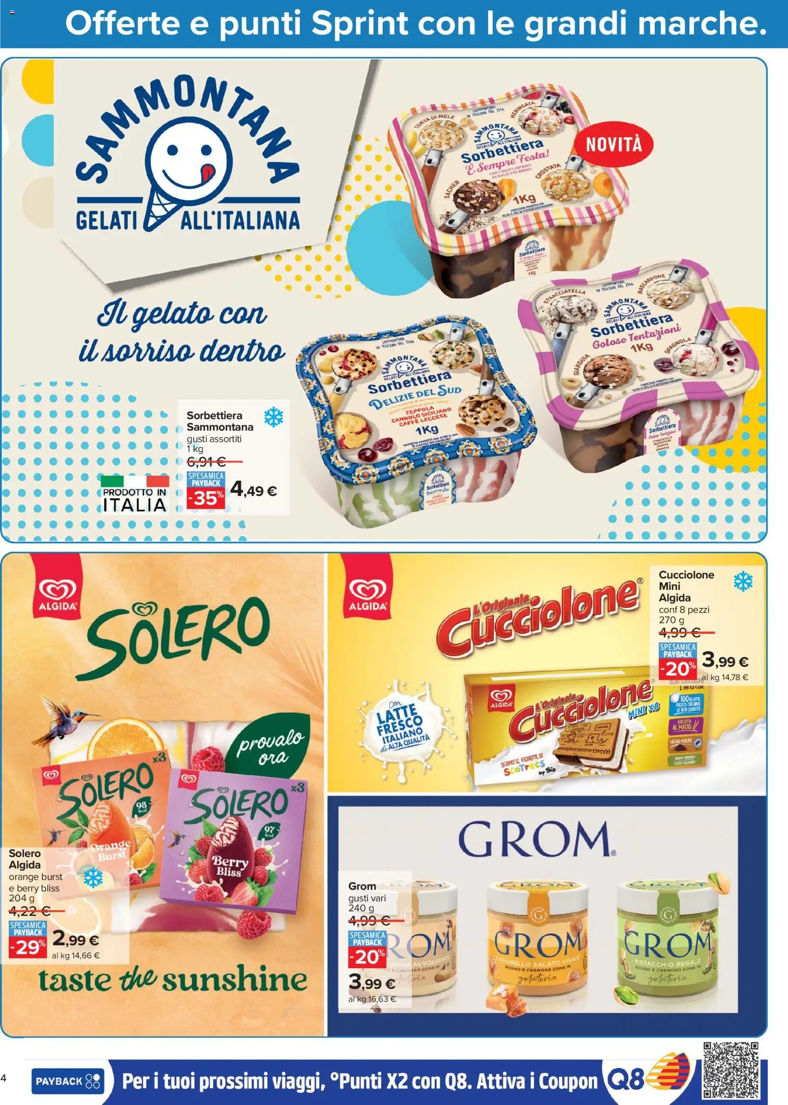 Volantino Carrefour del 06/08/2026 | Pagina: 4 | Prodotti: Gelato, The, Dolci, Cacao