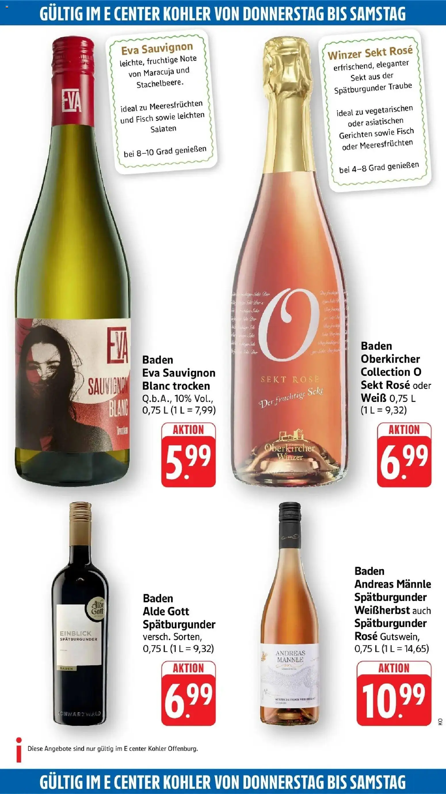 Edeka Prospekt Offenburg (ab 12.10.2026) » Angebote Online | Seite: 57 | Produkte: Sekt, Fisch