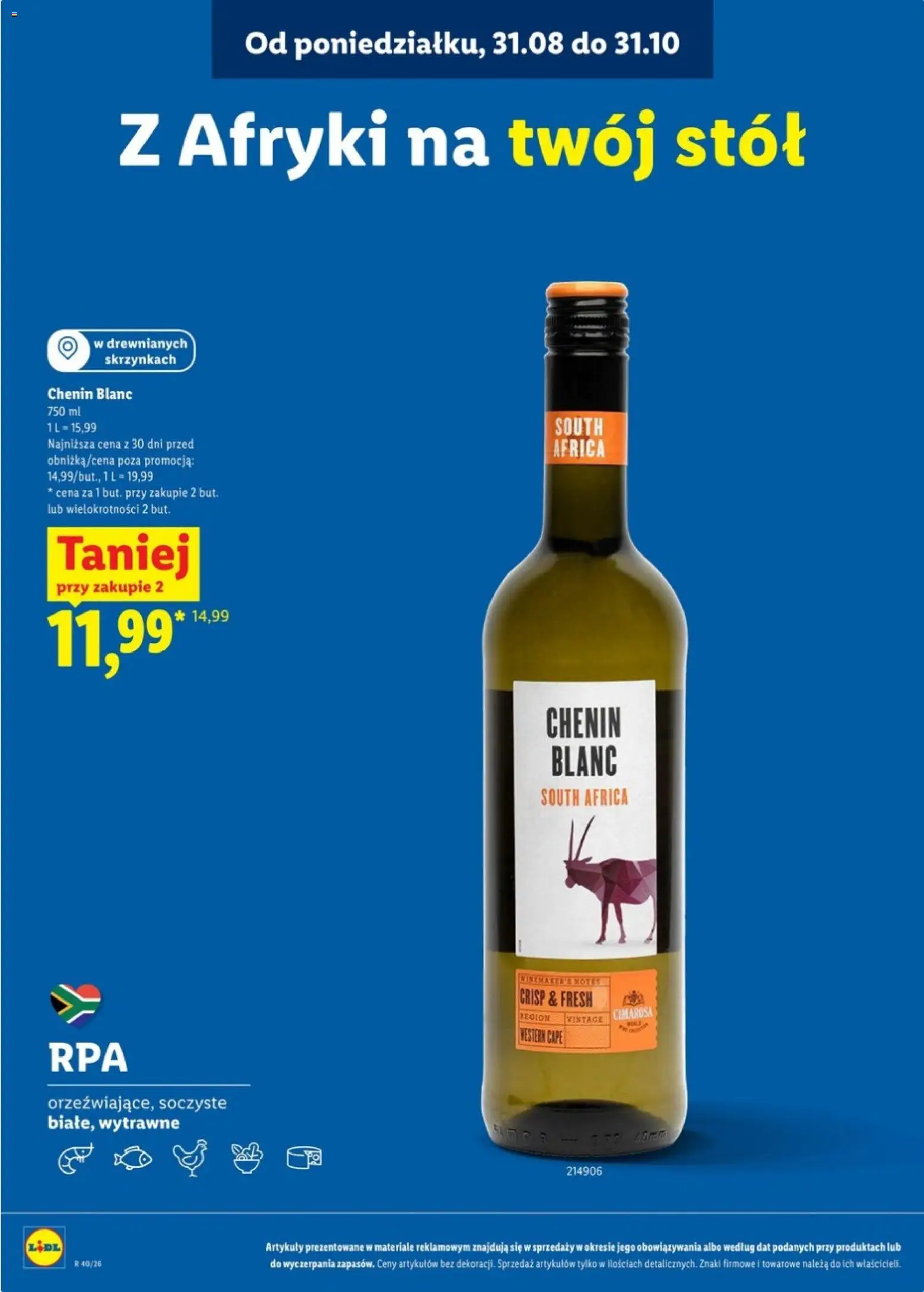 Lidl Katalog karta win od 28.09.2026 | Strona: 20 | Produkty: Stół