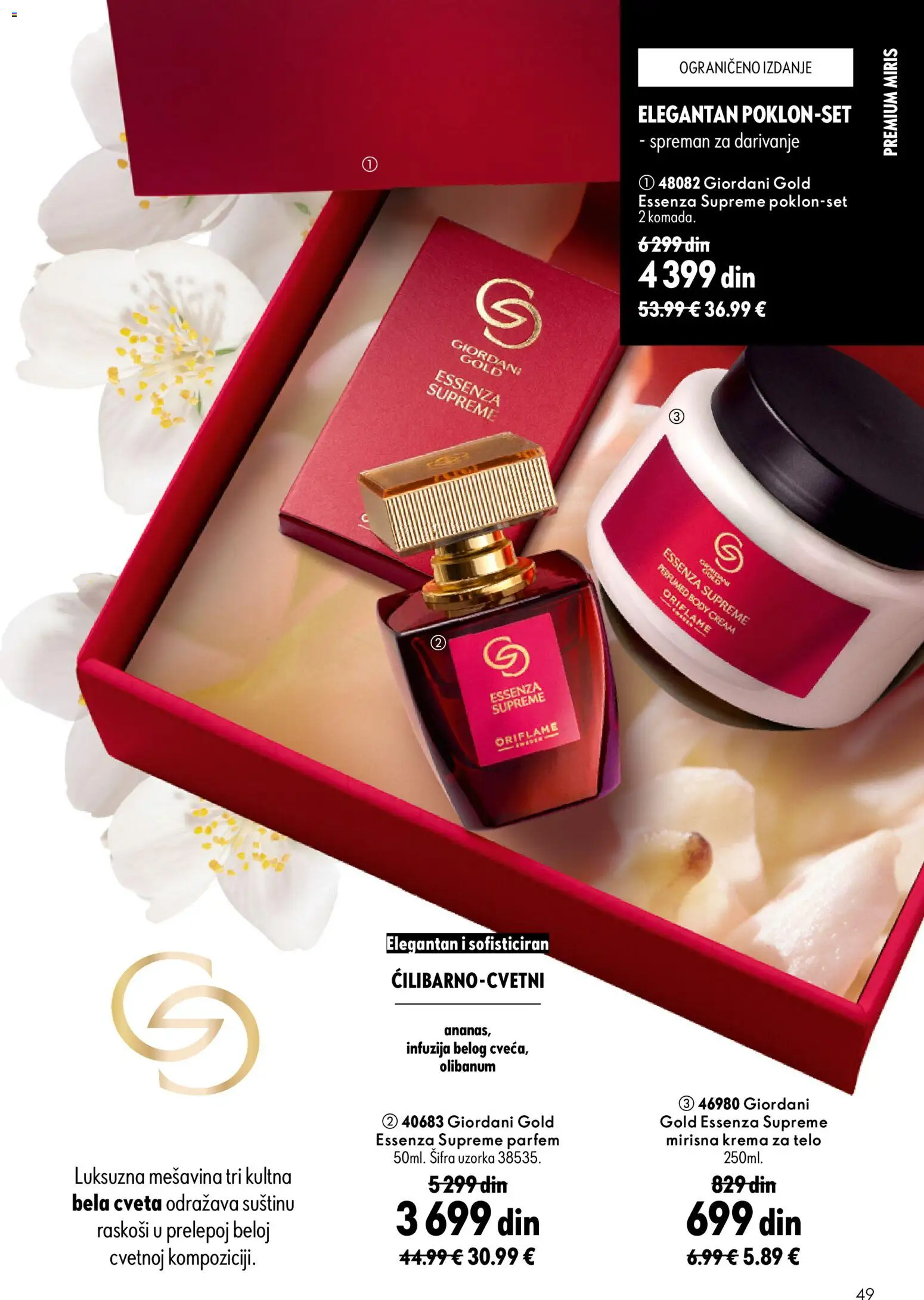 Oriflame katalog - važi od 16.09.2026 | Strana: 49 | Proizvode: Miris, Parfem, Krema, Krema za telo
