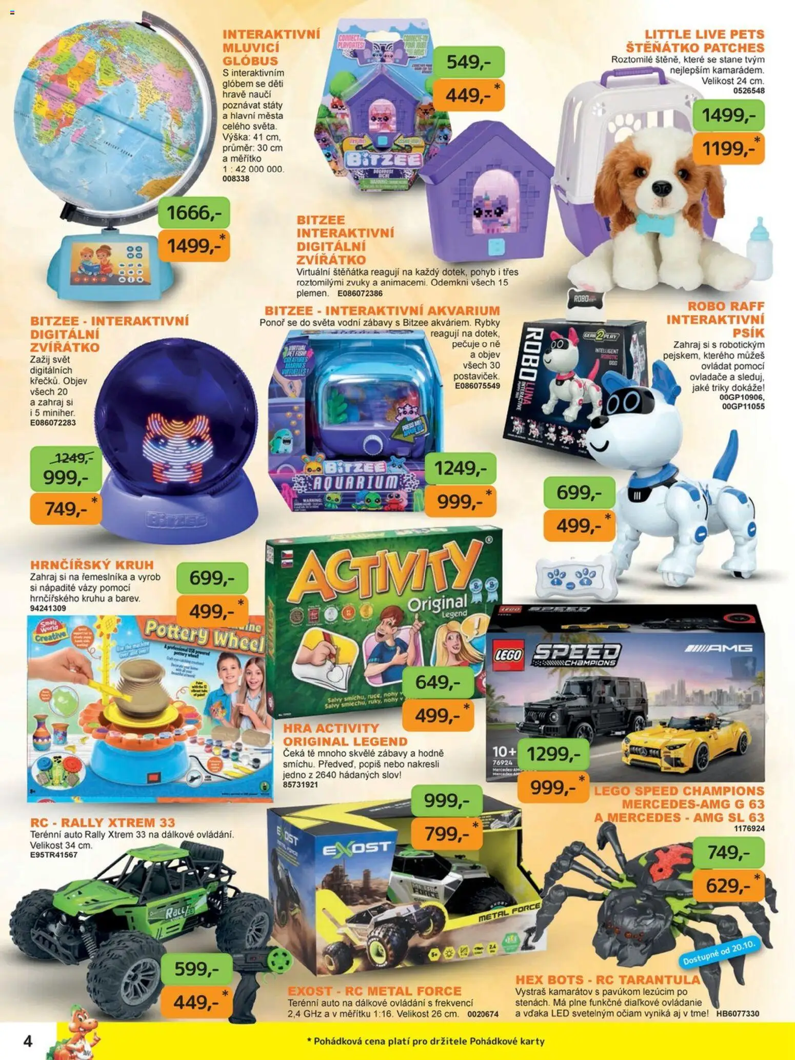 Dráčik katalog - Vánoce od 08.10.2026 | Strana: 4 | Produkty: Globus, Auto na dálkové ovládání, Hra, Karty