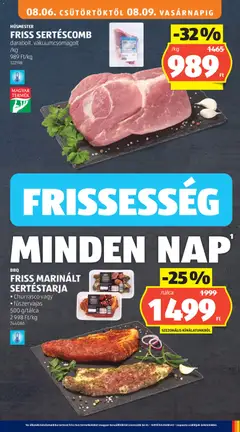 Aldi akciós újság - amely érvényes a következő dátumtól: 2026.08.06. | Oldal: 15 | Termékek: Sertéstarja, Hús, Sertéscomb