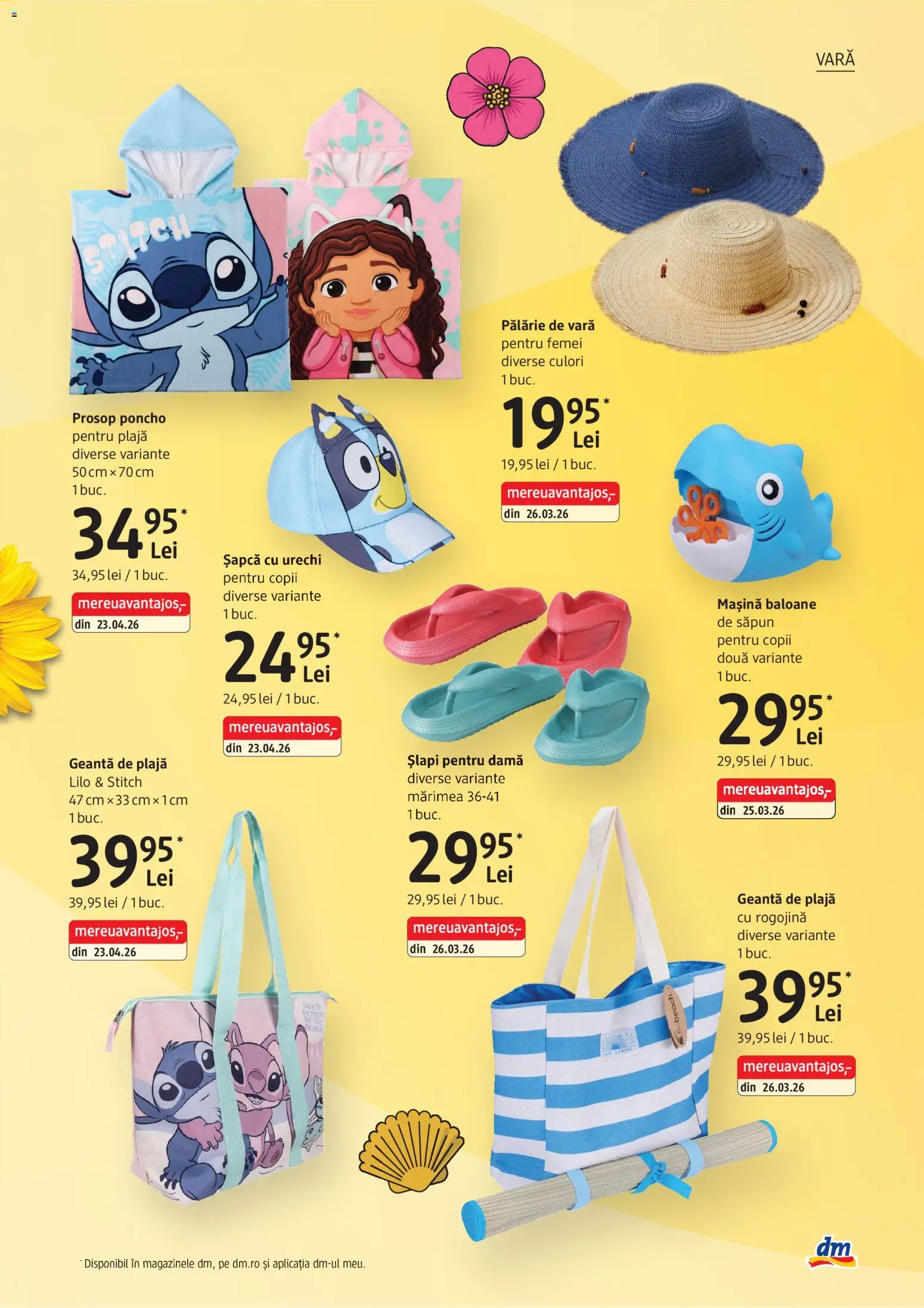 Noul catalog DM drogeriemarkt – valabil de la 28.05.2026 | Pagină: 5 | Produse: Pălărie, Șapcă, Geantă, Săpun