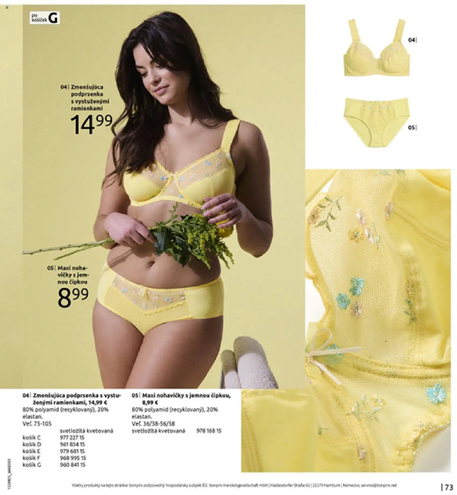 Nové Bonprix akcie – leták je platný od 05.05.2026 | Strana: 75 | Produkty: Nohavičky, Podprsenka