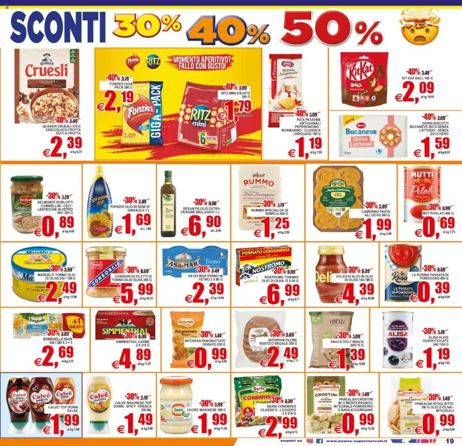 Volantino Pewex del 02/09/2026 | Pagina: 19 | Prodotti: Lenticchie, Crostini, Carne, Mais