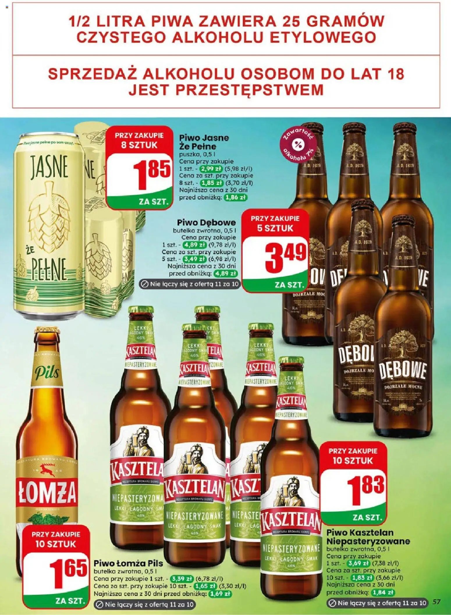 Dino gazetka od 06.05.2026 | Strona: 57 | Produkty: Piwo