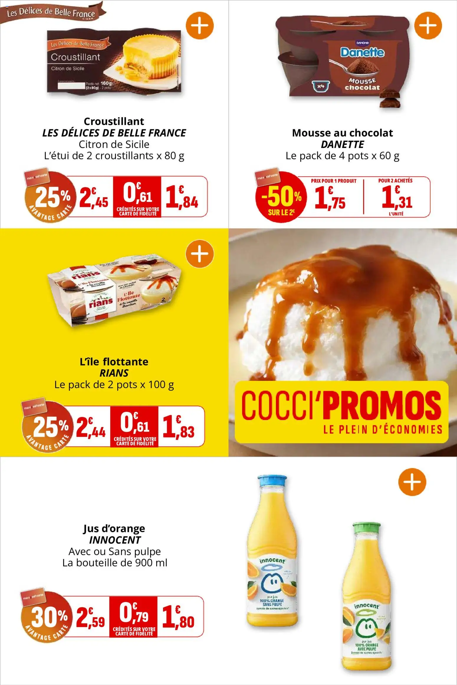 {H1} | Page: 17 | Produits: Citron, Jus d'orange, Orange, Chocolat