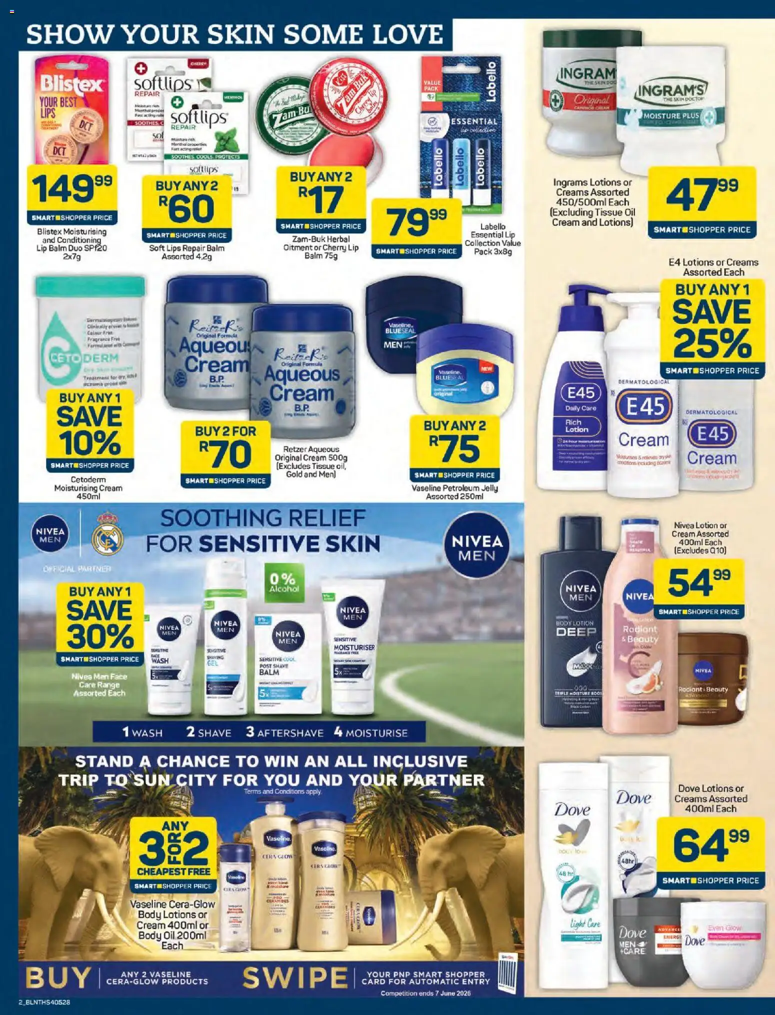 New Pick n Pay catalogue – valid from 25.05.2026 | Page: 2 | Products: Fragrance, Petroleum jelly, Lotion, Lip balm
