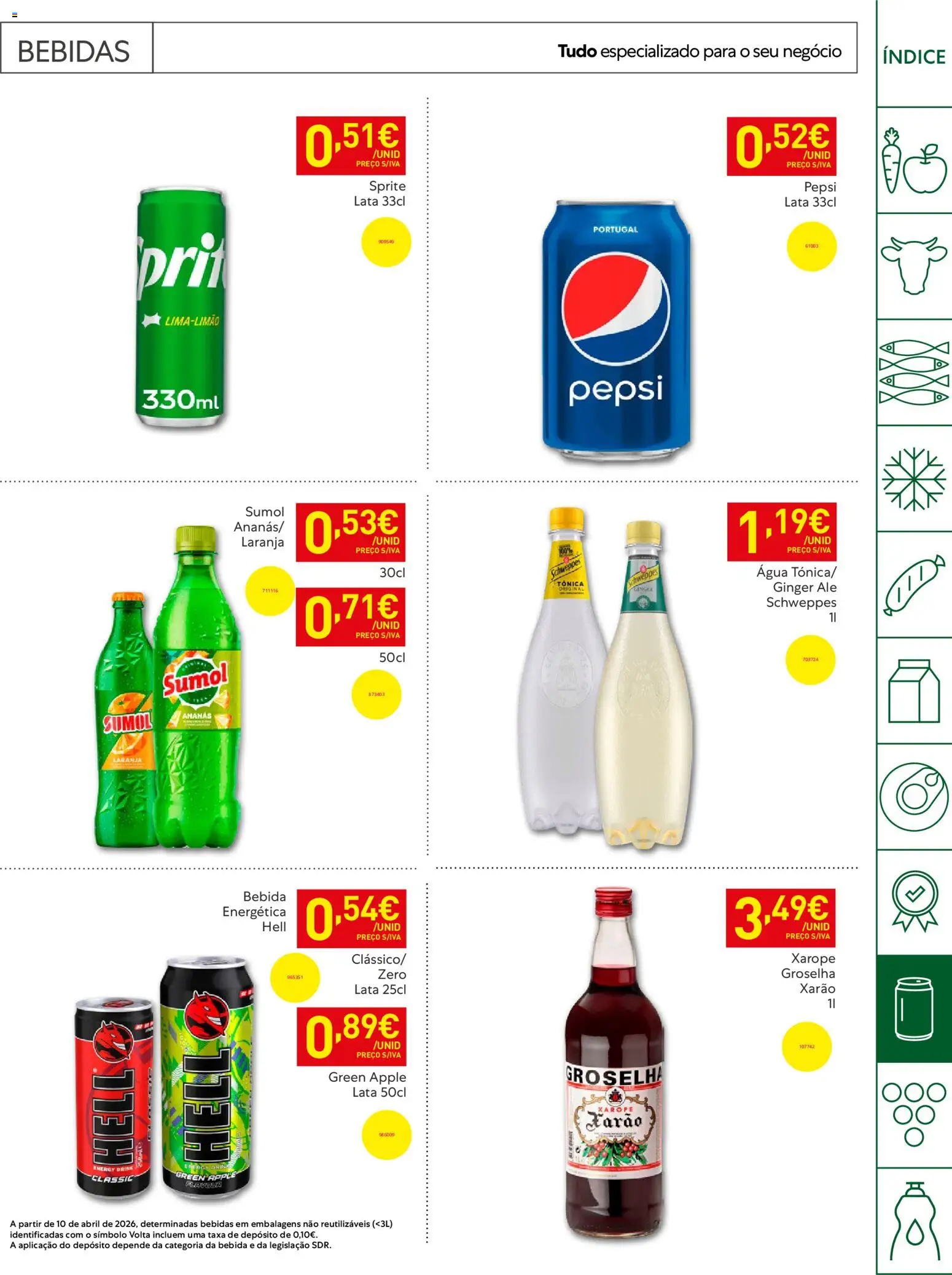 Recheio Horeca │ válido de 19.05.2026 | Página: 29 | Produtos: Agua, Xarope, Bebida
