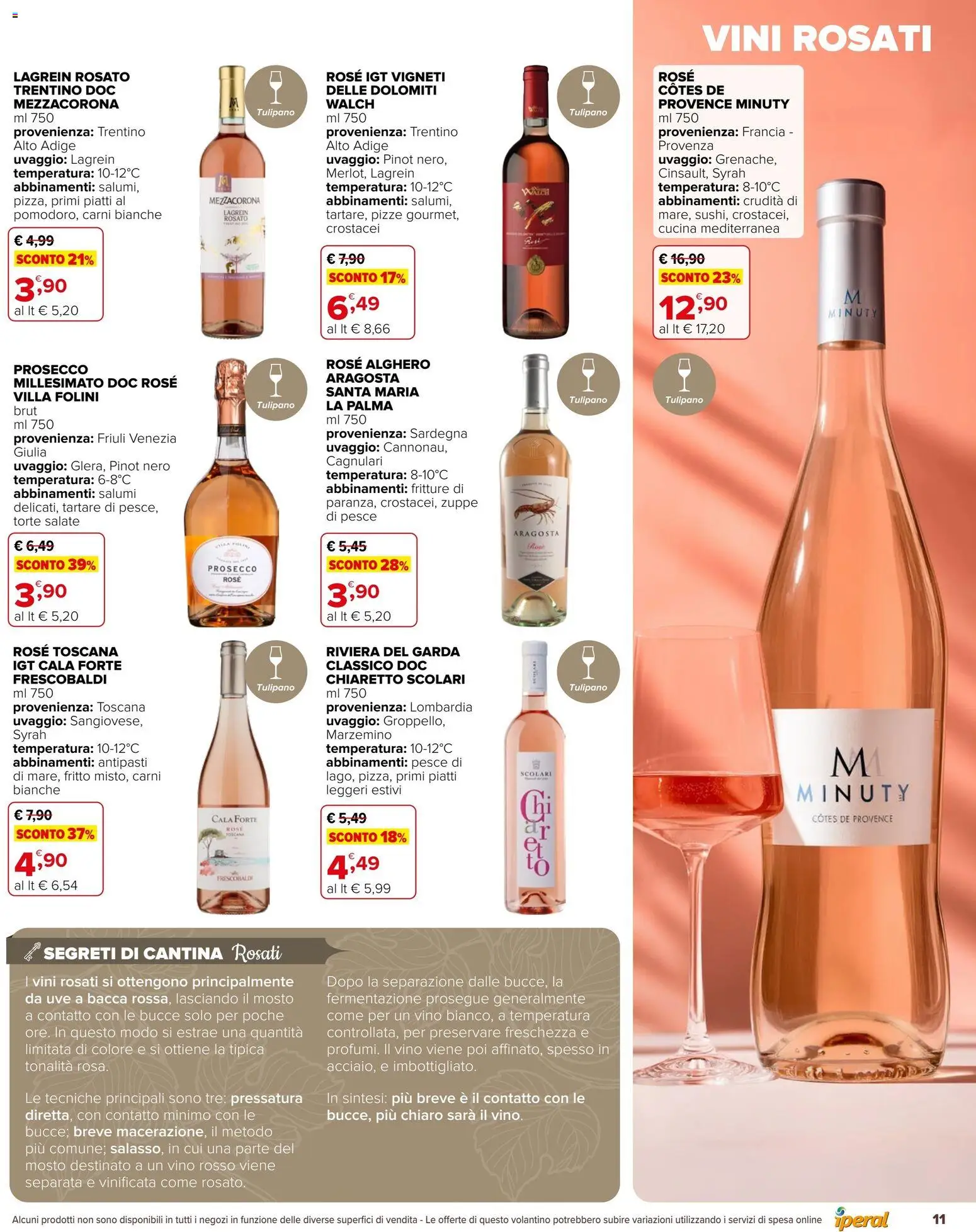 Volantino Iperal del 14/10/2026 | Pagina: 11 | Prodotti: Pesce, Piatti, Zuppe, Vino rosso