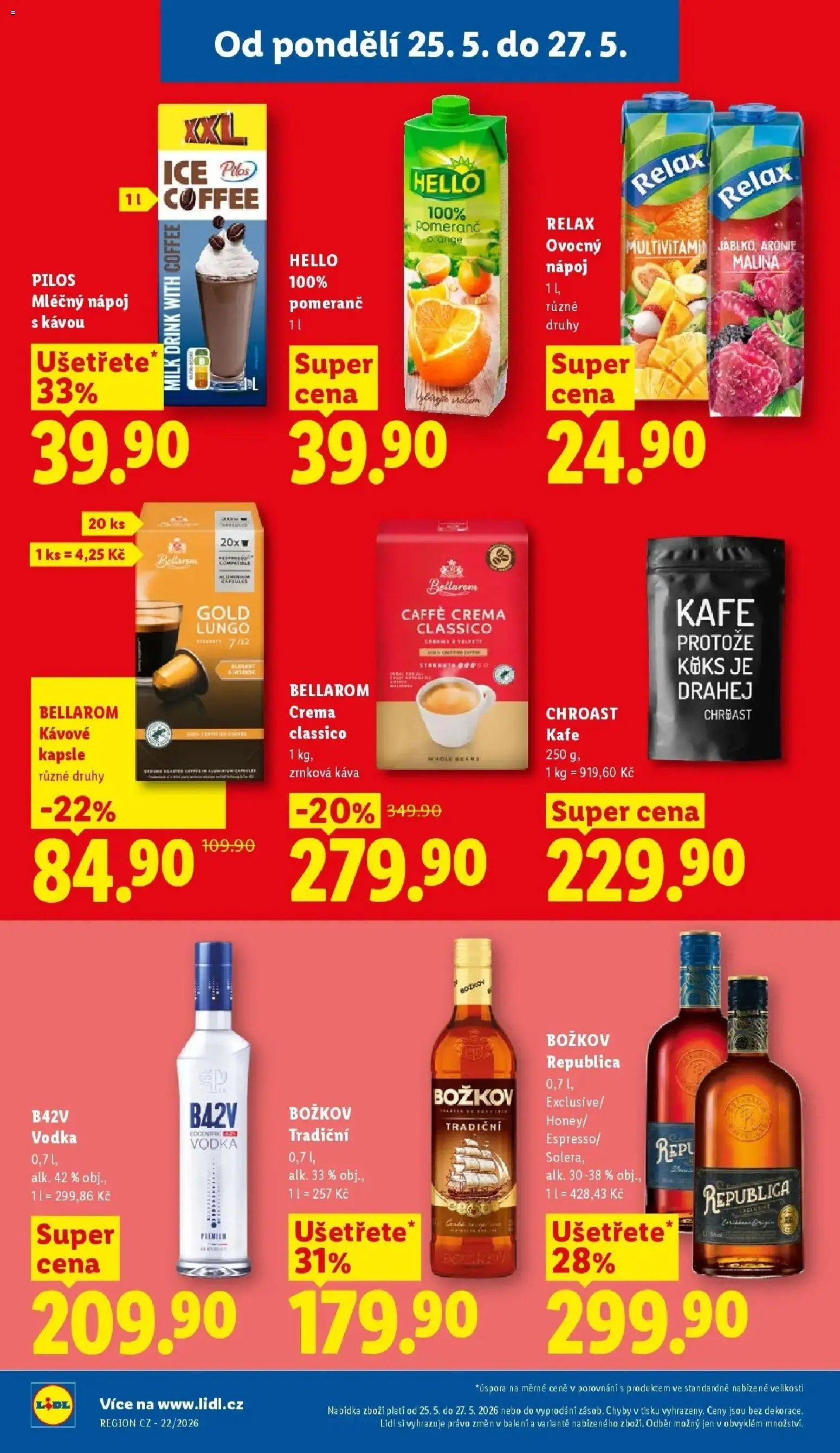 Lidl aktuální leták od 25.05.2026 | Strana: 28 | Produkty: Božkov Republica, Kávové kapsle, Republica, Božkov