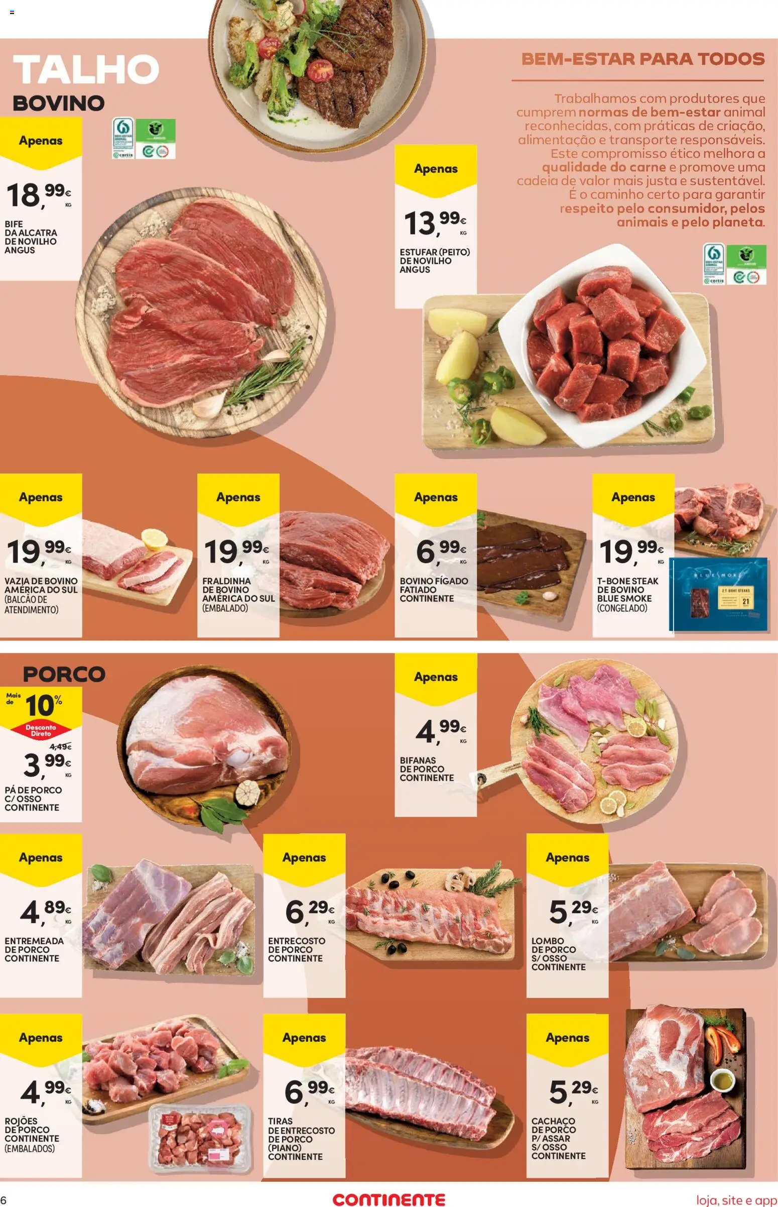 Continente Semanal Continente Bom Dia │ válido de 21/07/2026 | Página: 6 | Produtos: Lombo, Carne, Pá