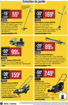 Bricorama - Prévisualisation de Bricorama catalogue valide à partir de 22.04.2026 | Page: 2 | Produits: Poids, Tondeuse, Poignées, Batterie